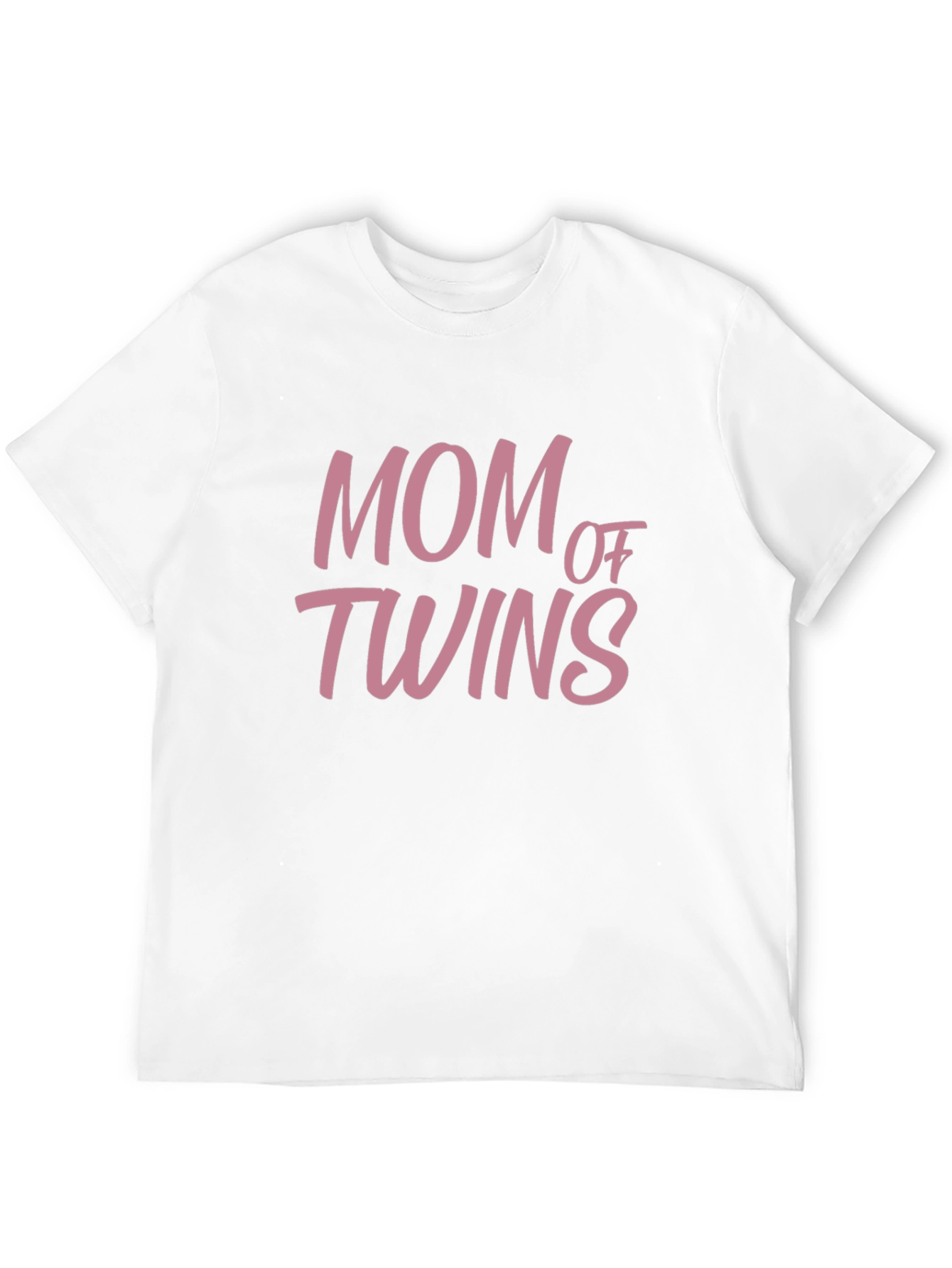 Mom of Twins Graphic T-Shirt - Black Casual Tee