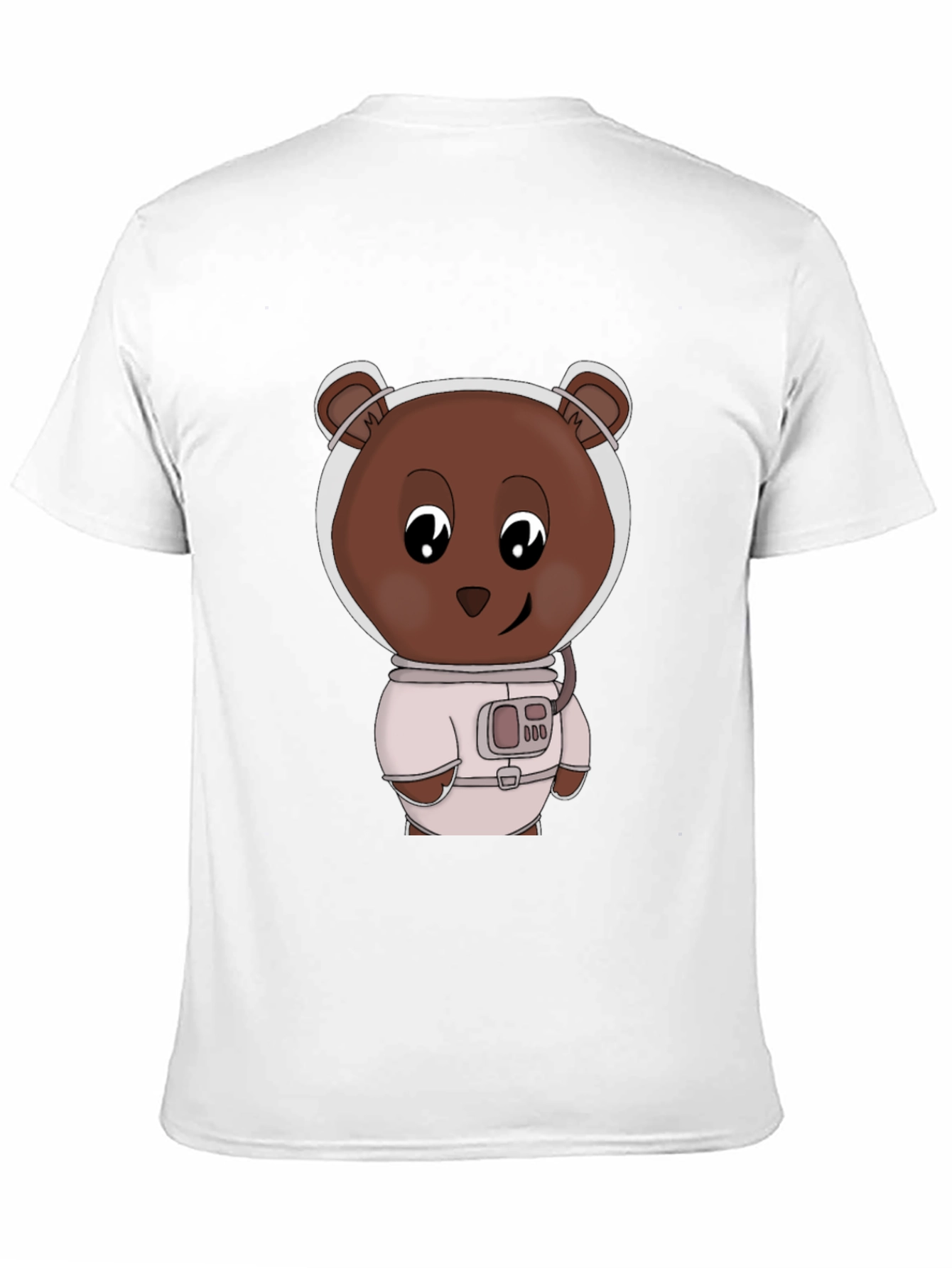 Astronaut Bear Graphic T-Shirt - Black
