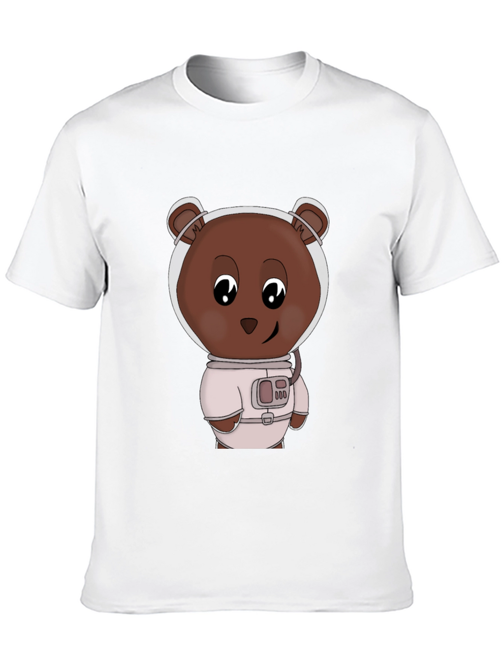 Astronaut Bear Graphic T-Shirt - Black