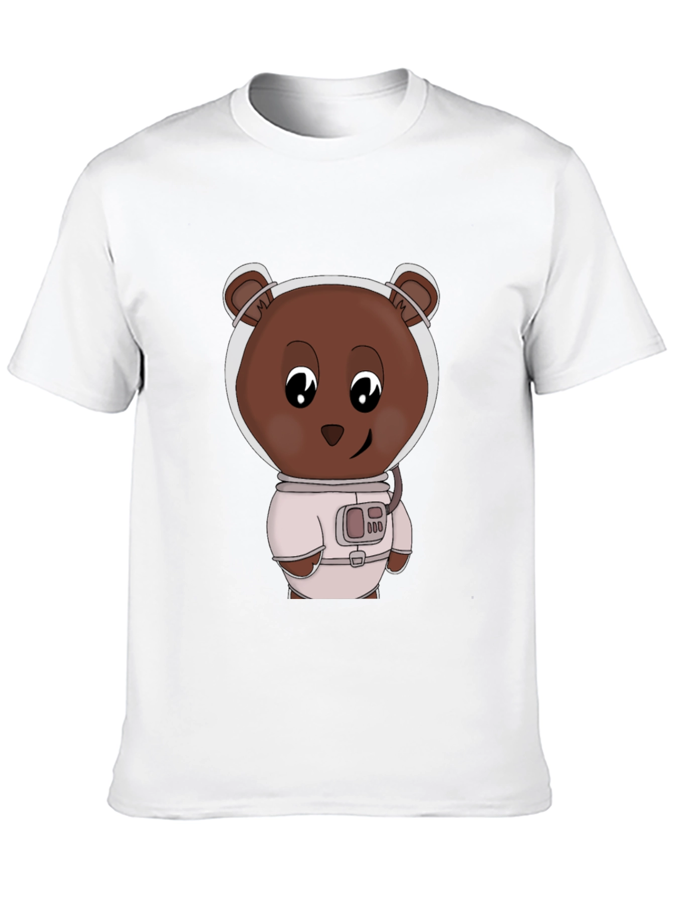 Astronaut Bear Graphic T-Shirt - Black