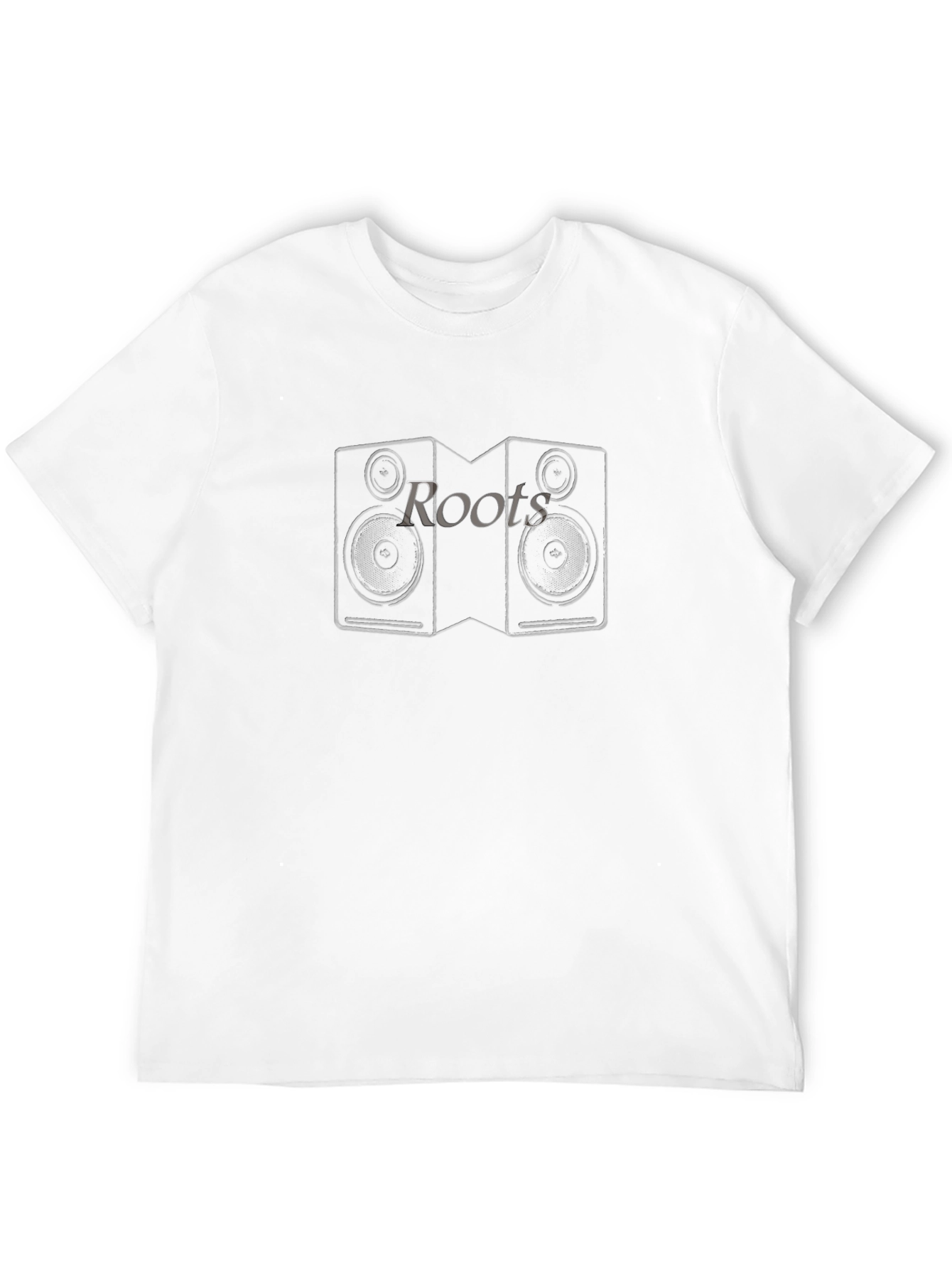 Roots Music T-Shirt - Black Speaker Design