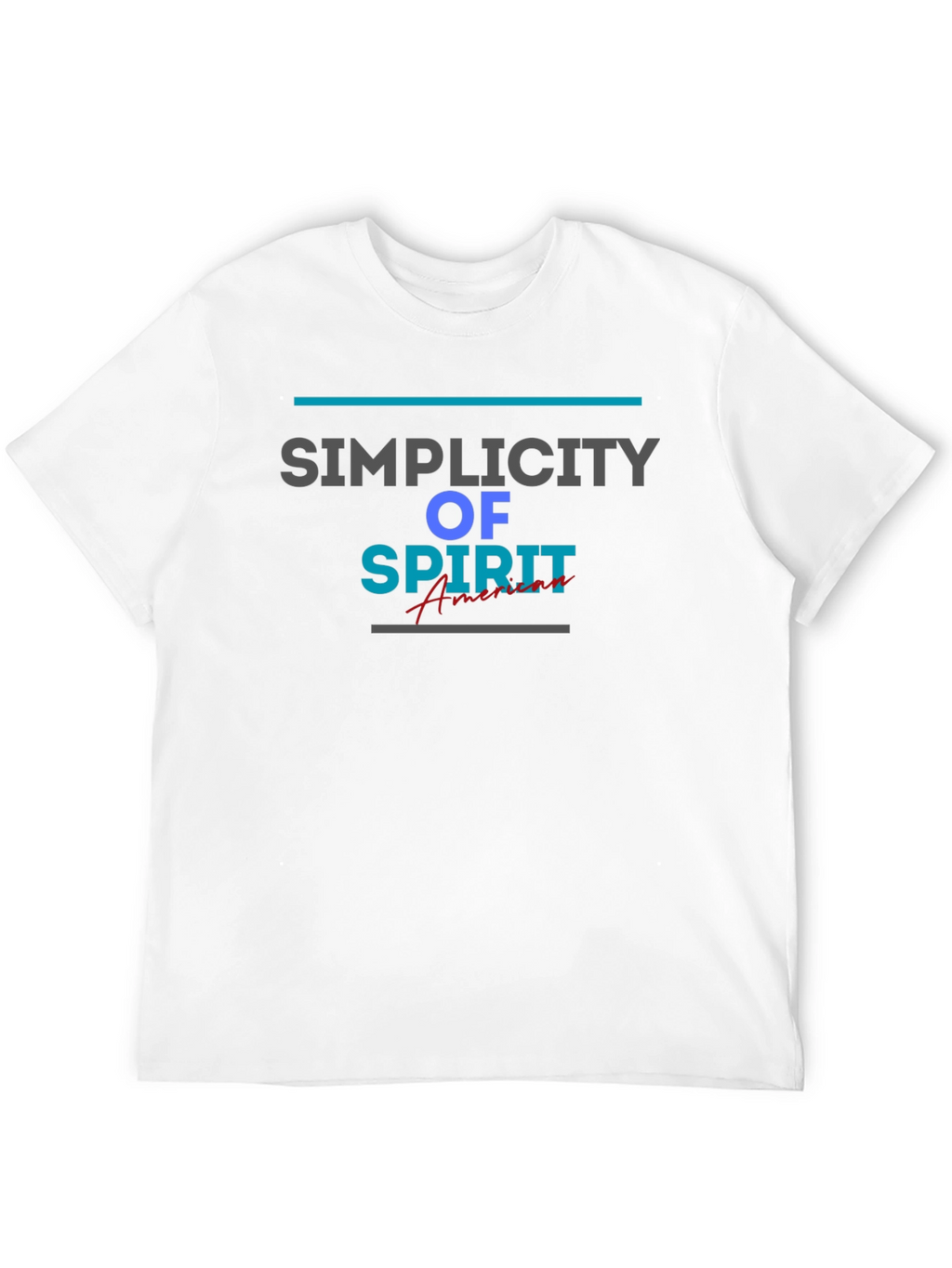 Simplicity of Spirit Graphic Tee - Stylish Mens T-Shirt