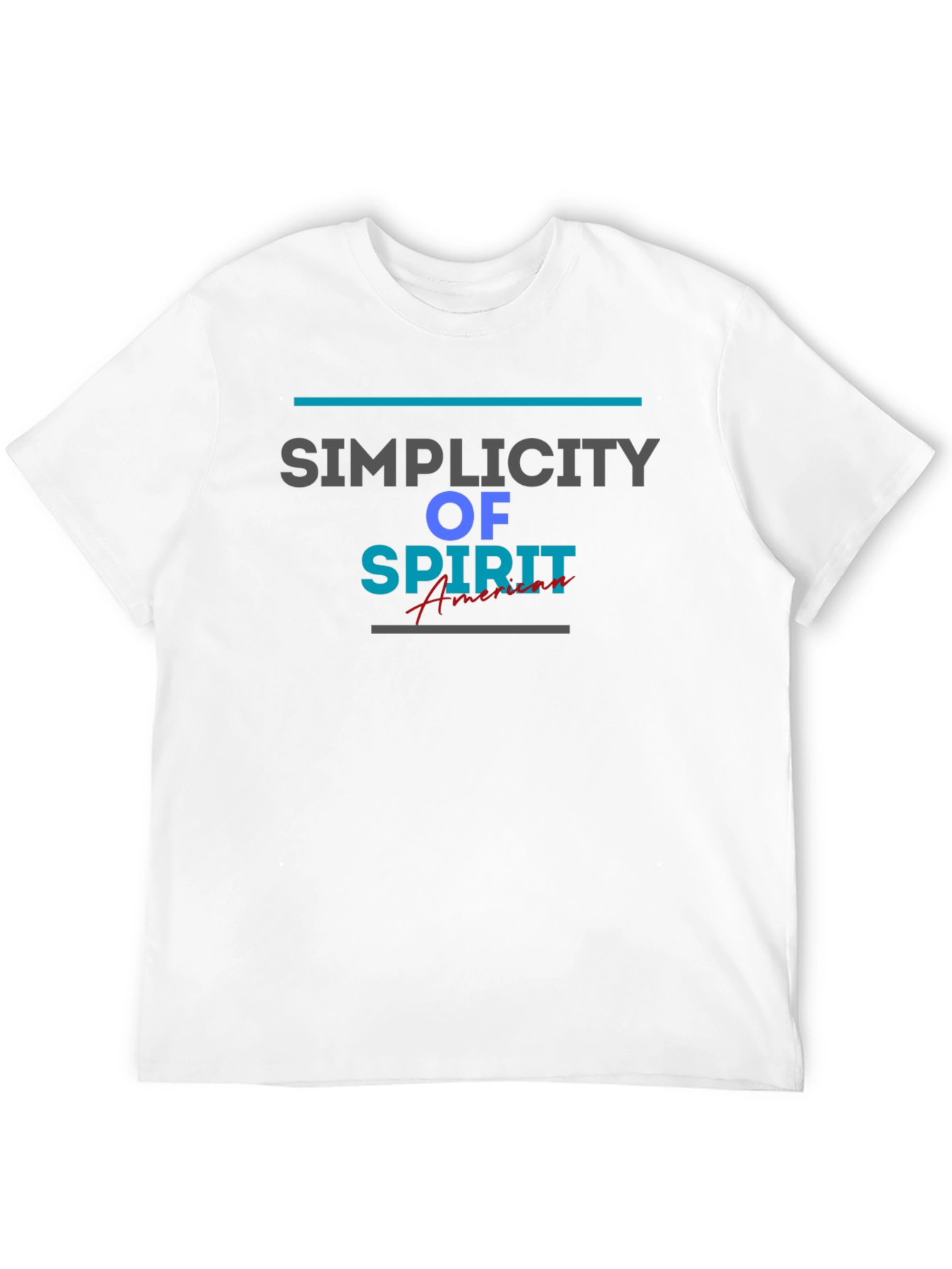 Simplicity of Spirit Graphic Tee - Stylish Mens T-Shirt