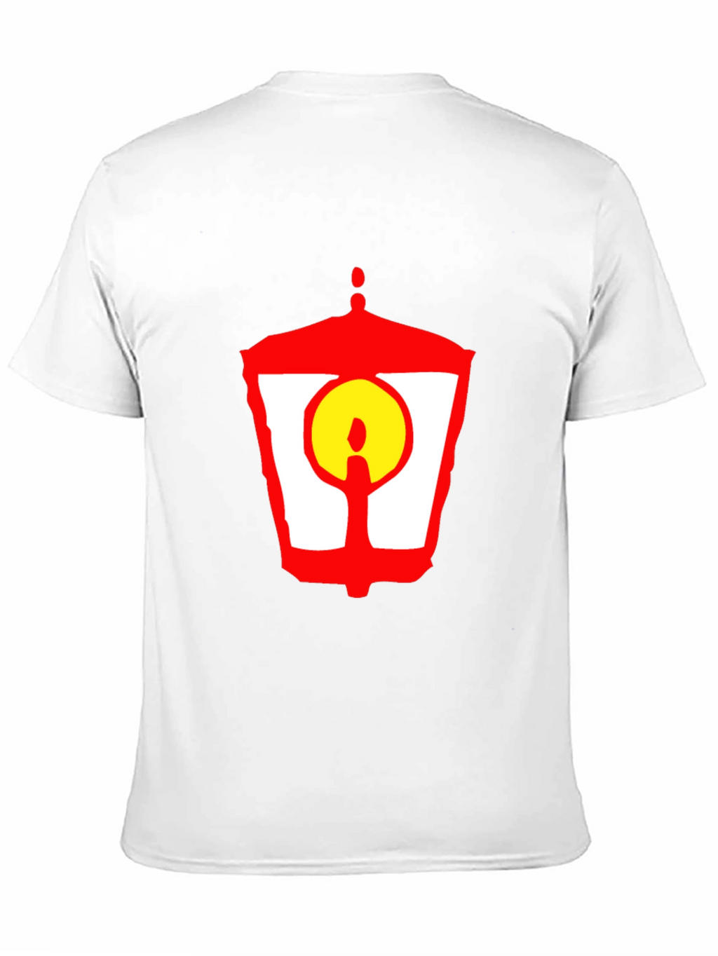 Lantern Graphic T-Shirt - Unique Red and Yellow Design