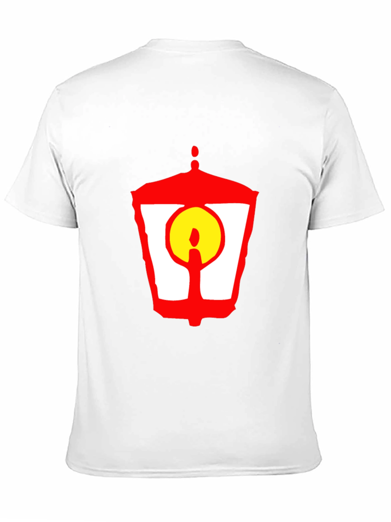 Lantern Graphic T-Shirt - Unique Red and Yellow Design