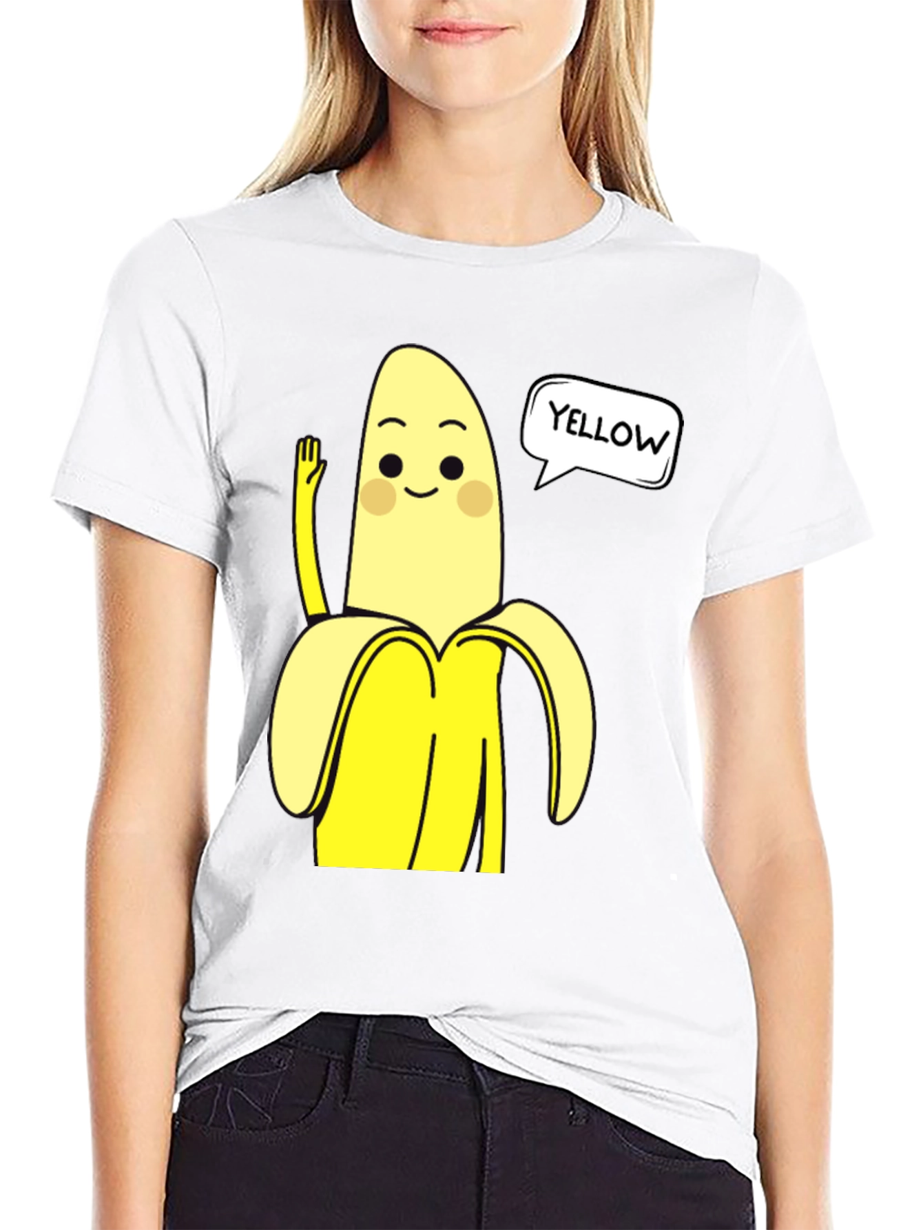 Funny Banana Graphic Tee - Yellow Humor T-Shirt