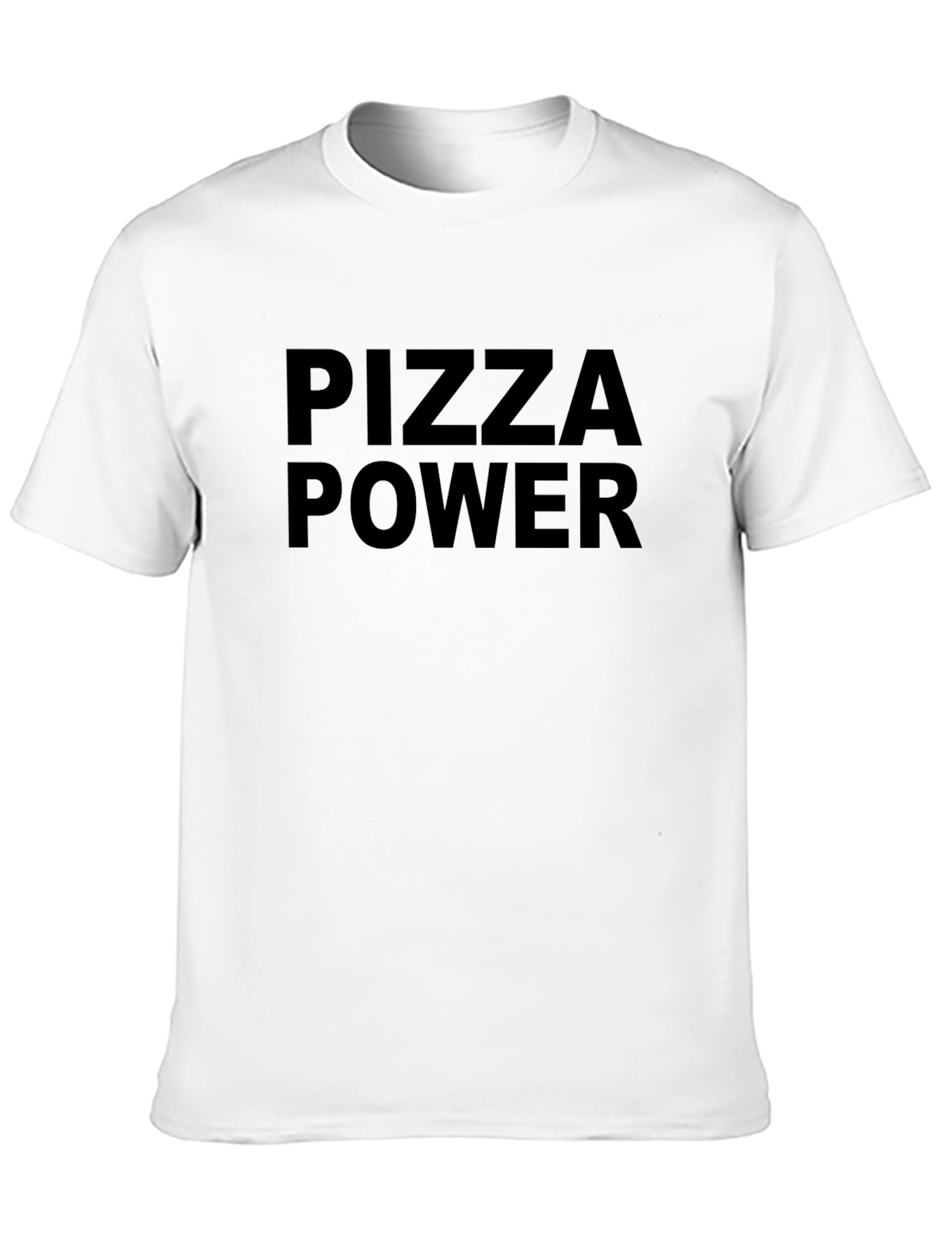 Pizza Power T-Shirt - Black Graphic Tee