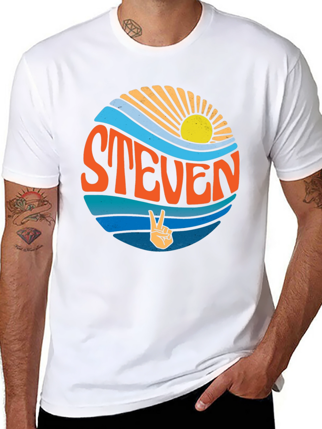 Personalized Retro Steven T-Shirt