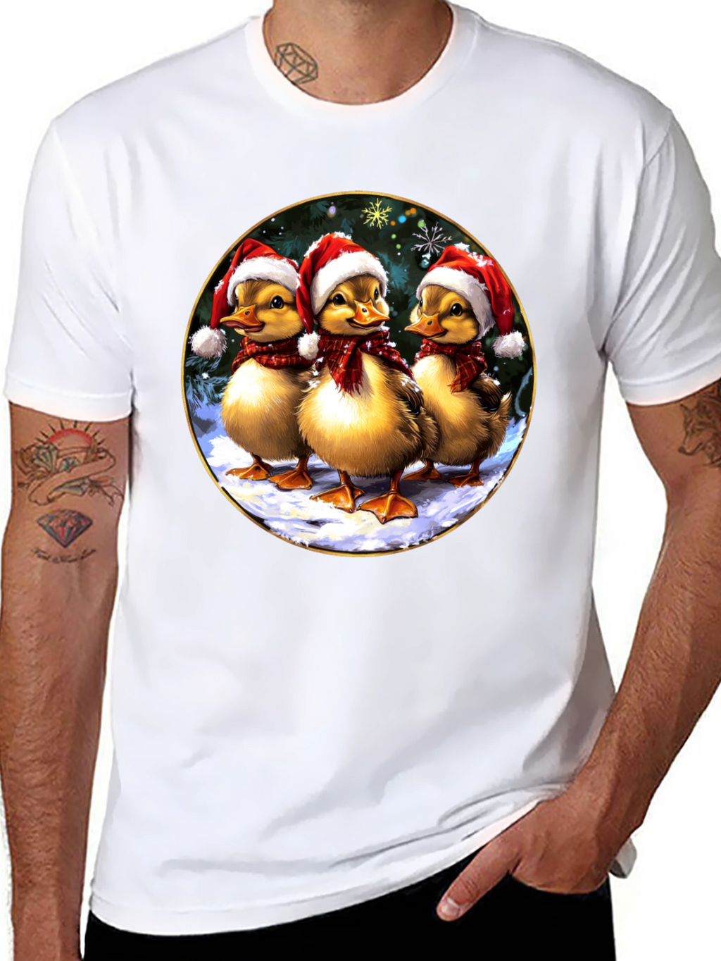Festive Duckling Holiday T-Shirt