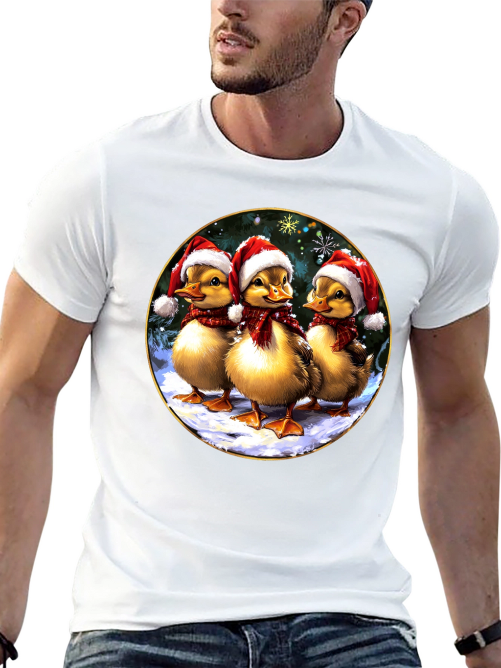 Festive Duckling Holiday T-Shirt