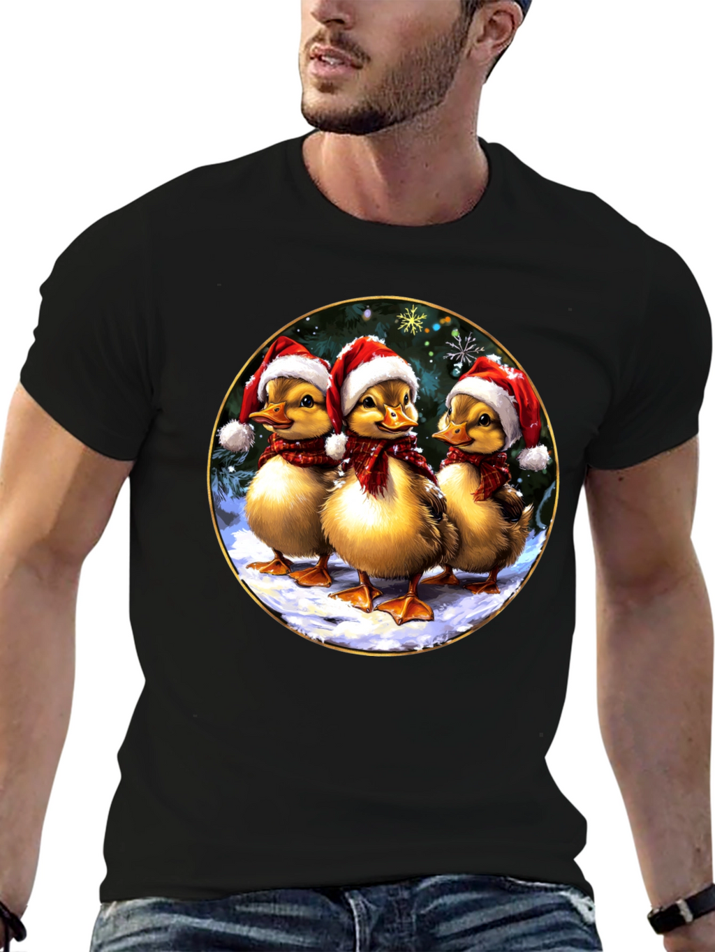 Festive Duckling Holiday T-Shirt
