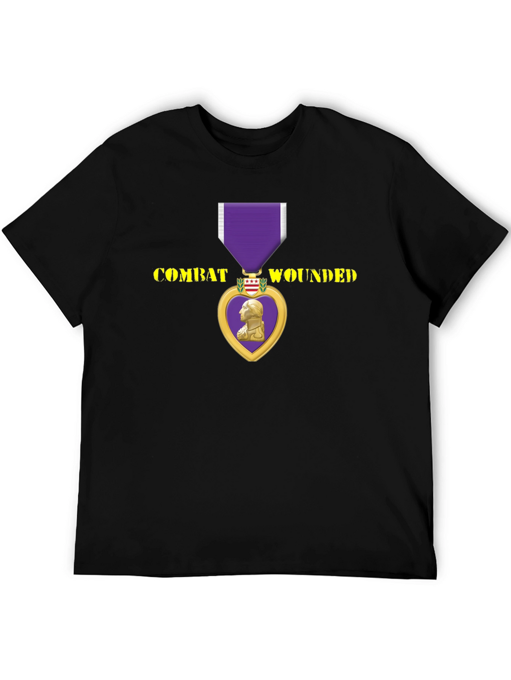 Combat Wounded Purple Heart T-Shirt