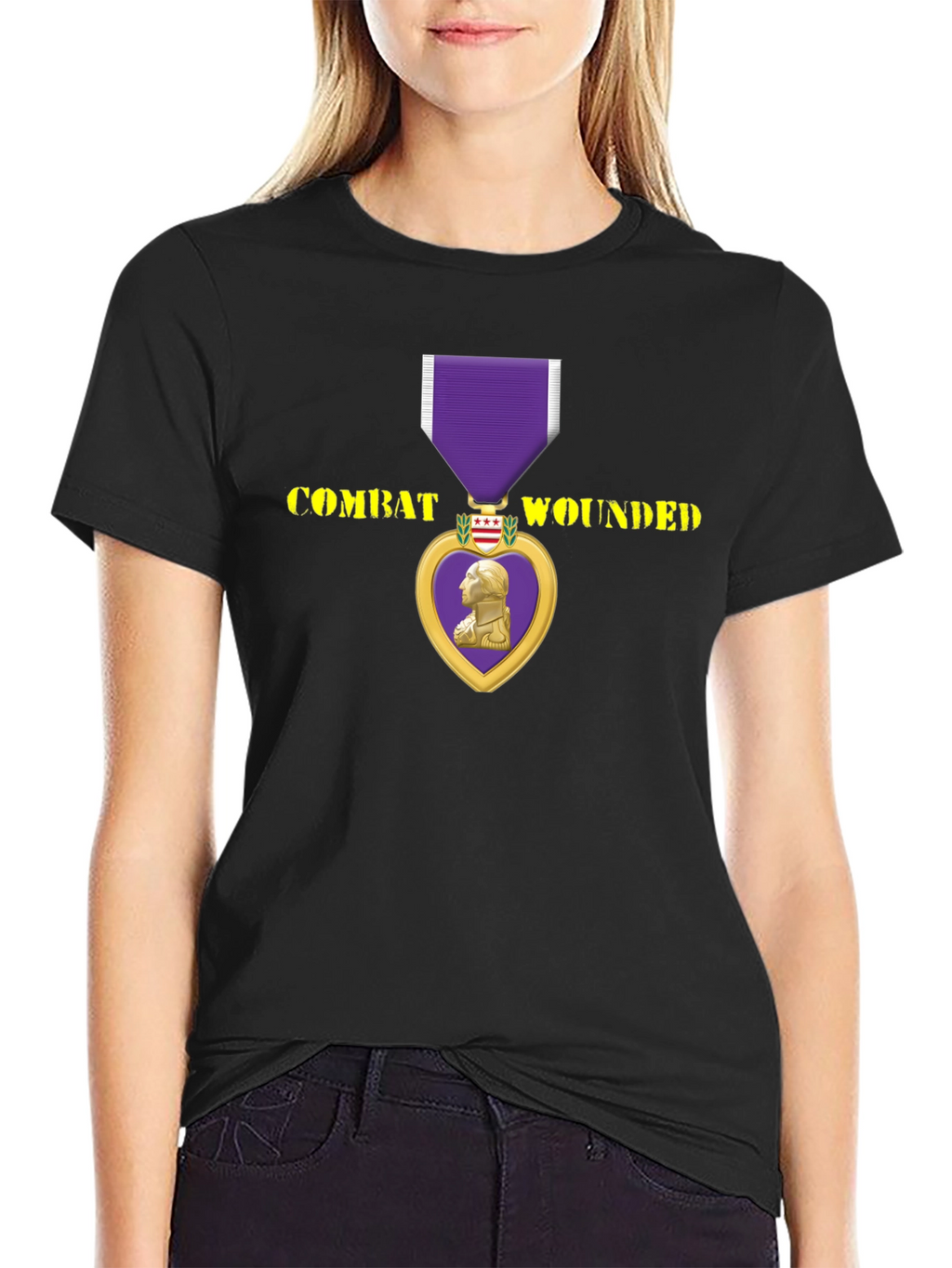 Combat Wounded Purple Heart T-Shirt