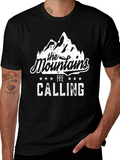 Mountains are Calling Graphic T-Shirt - Adventure Tee