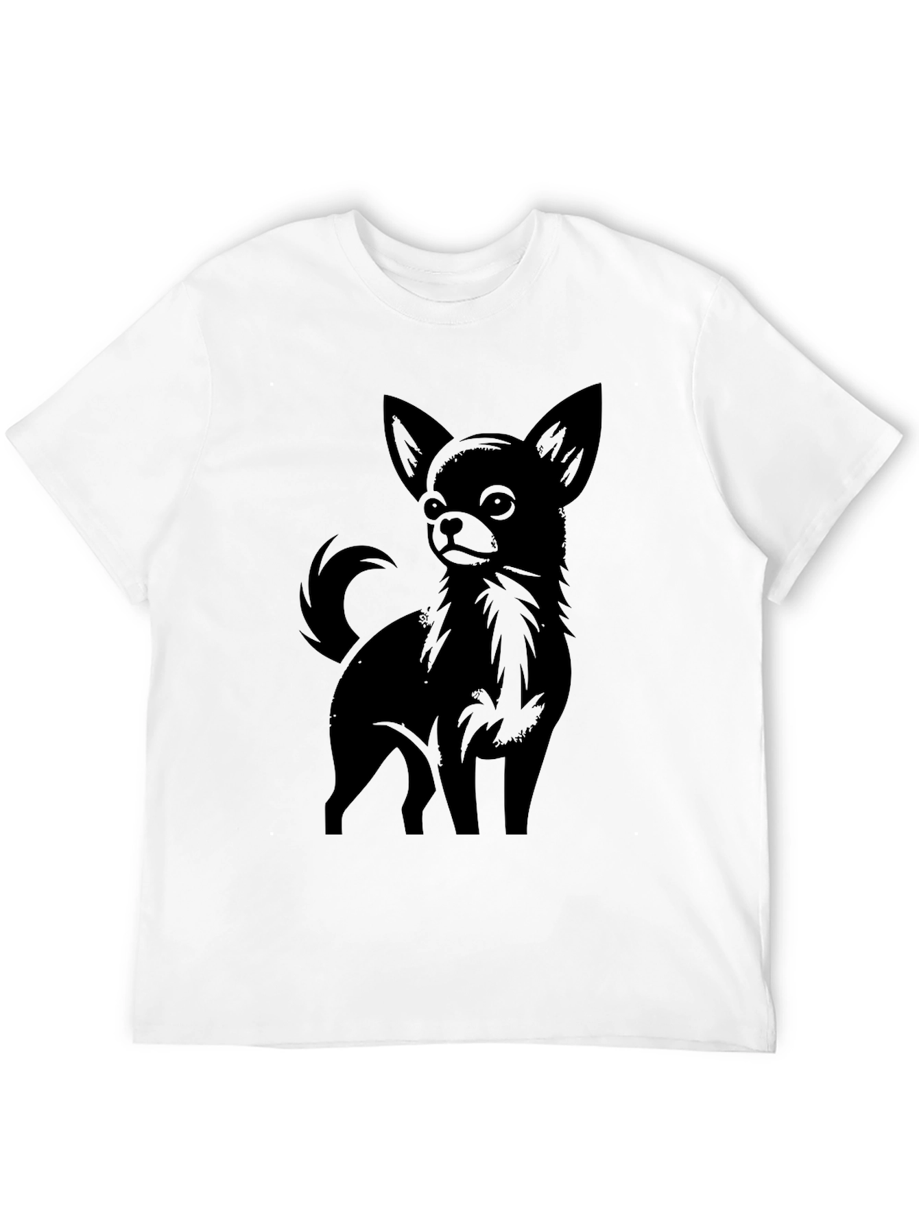 Chihuahua Graphic Tee - Black Dog Lover T-Shirt