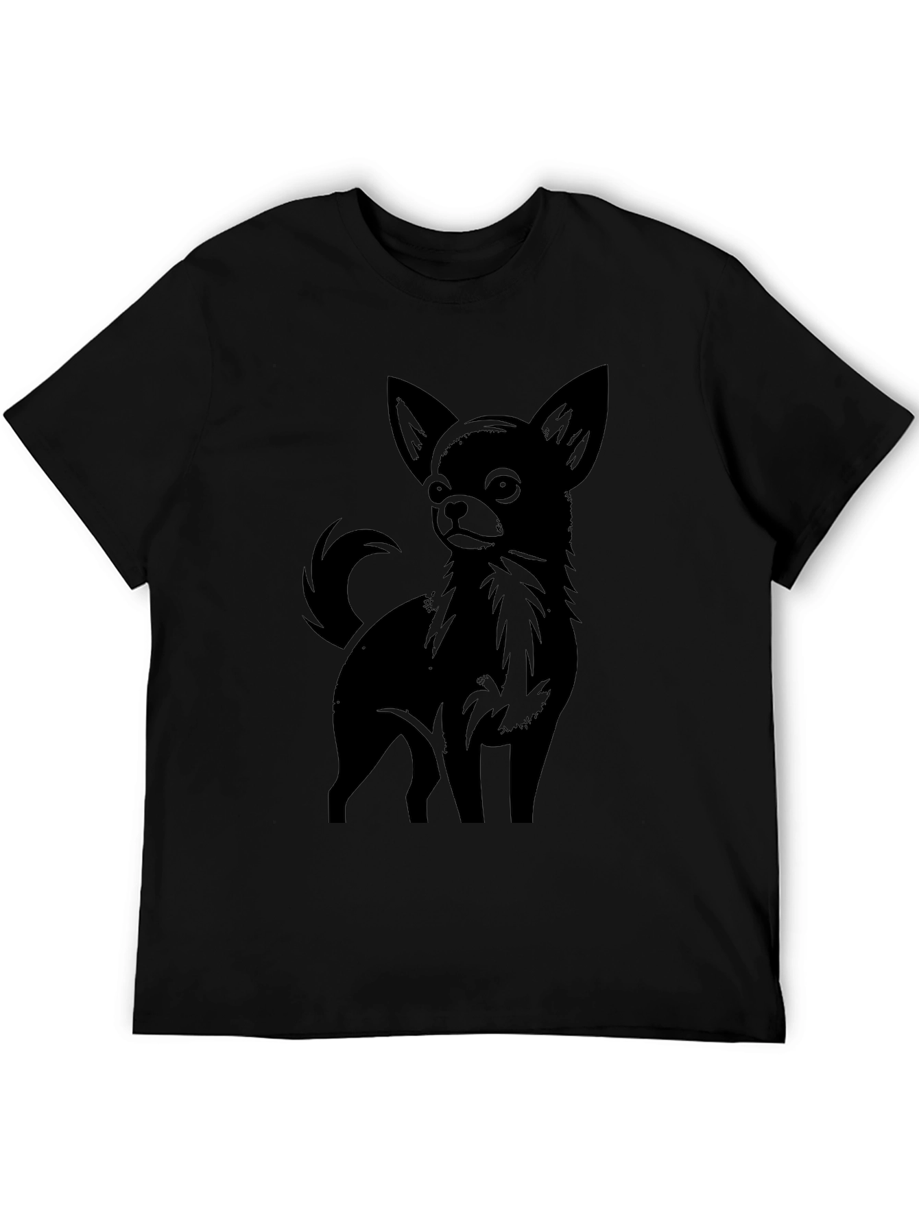 Chihuahua Graphic Tee - Black Dog Lover T-Shirt