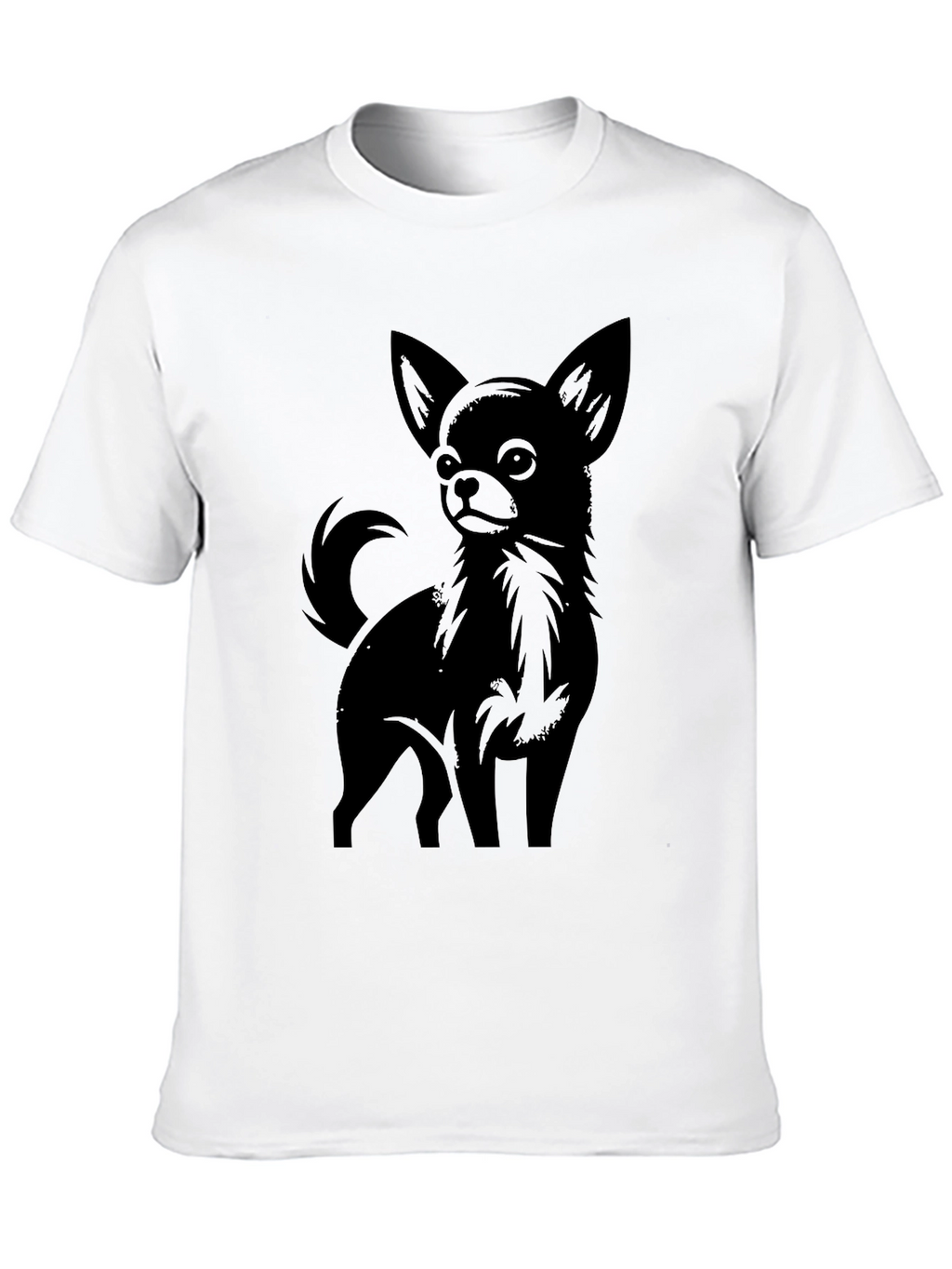 Chihuahua Graphic Tee - Black Dog Lover T-Shirt