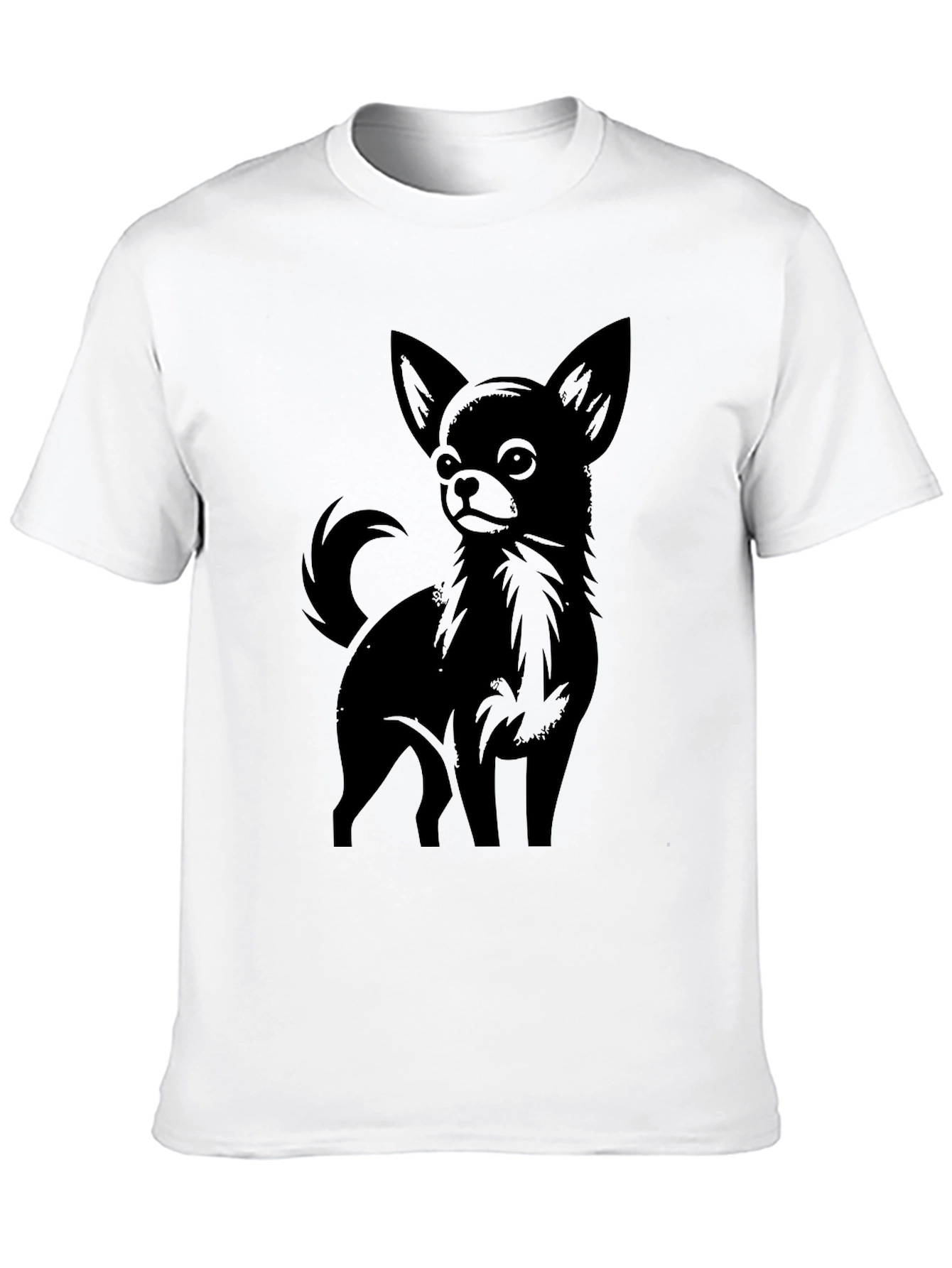Chihuahua Graphic Tee - Black Dog Lover T-Shirt