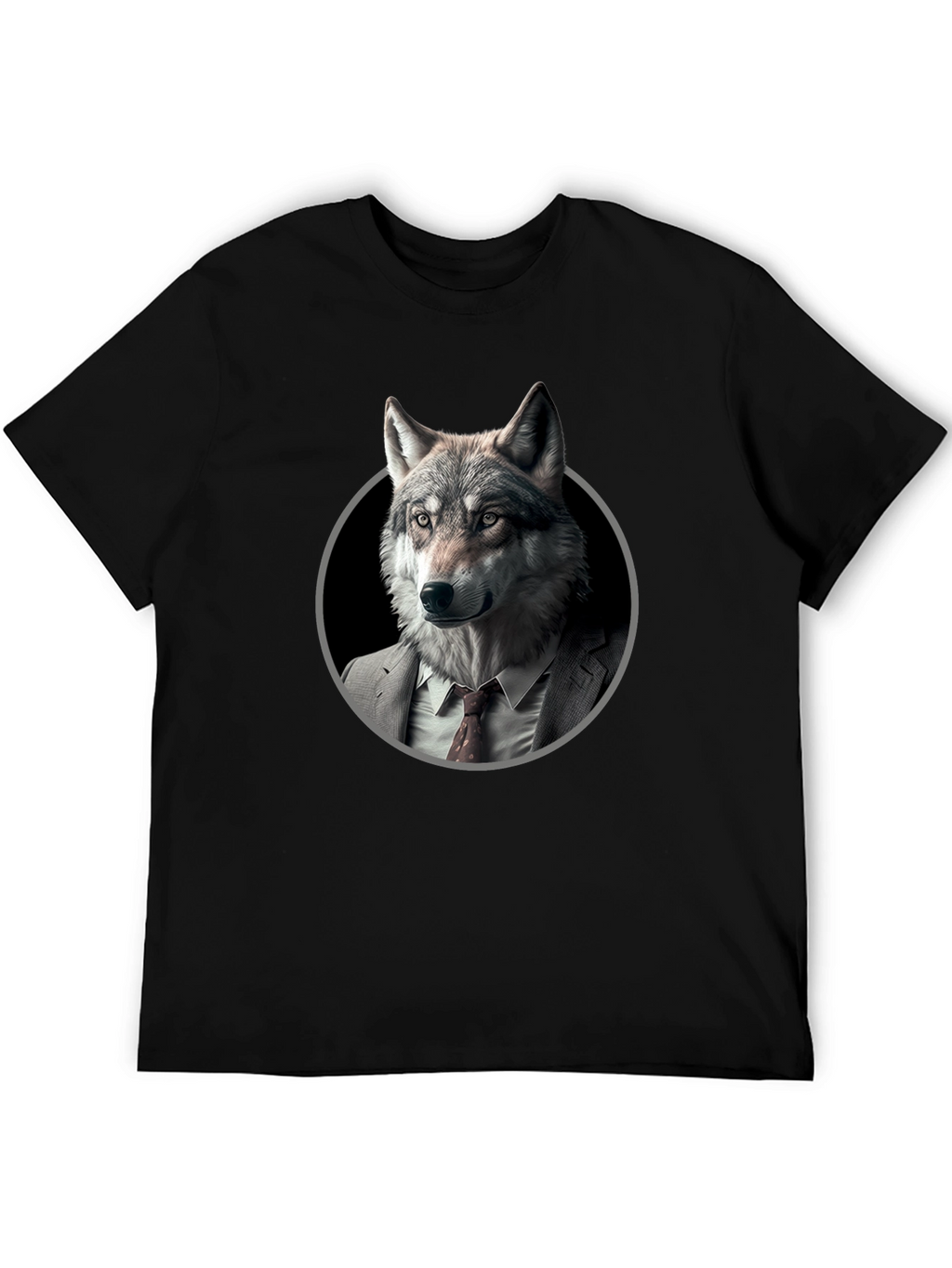 Wolf in Suit Graphic T-Shirt - Mens
