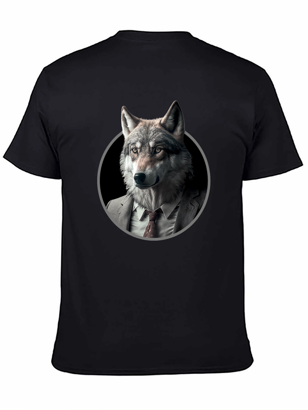 Wolf in Suit Graphic T-Shirt - Mens