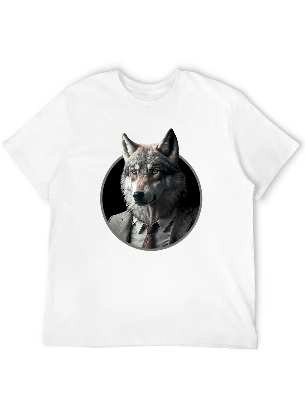 Wolf in Suit Graphic T-Shirt - Mens