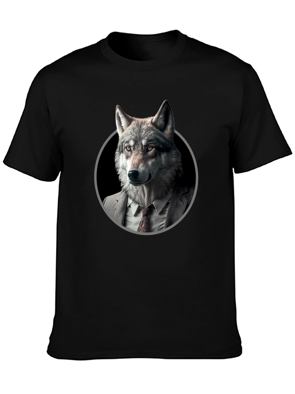 Wolf in Suit Graphic T-Shirt - Mens