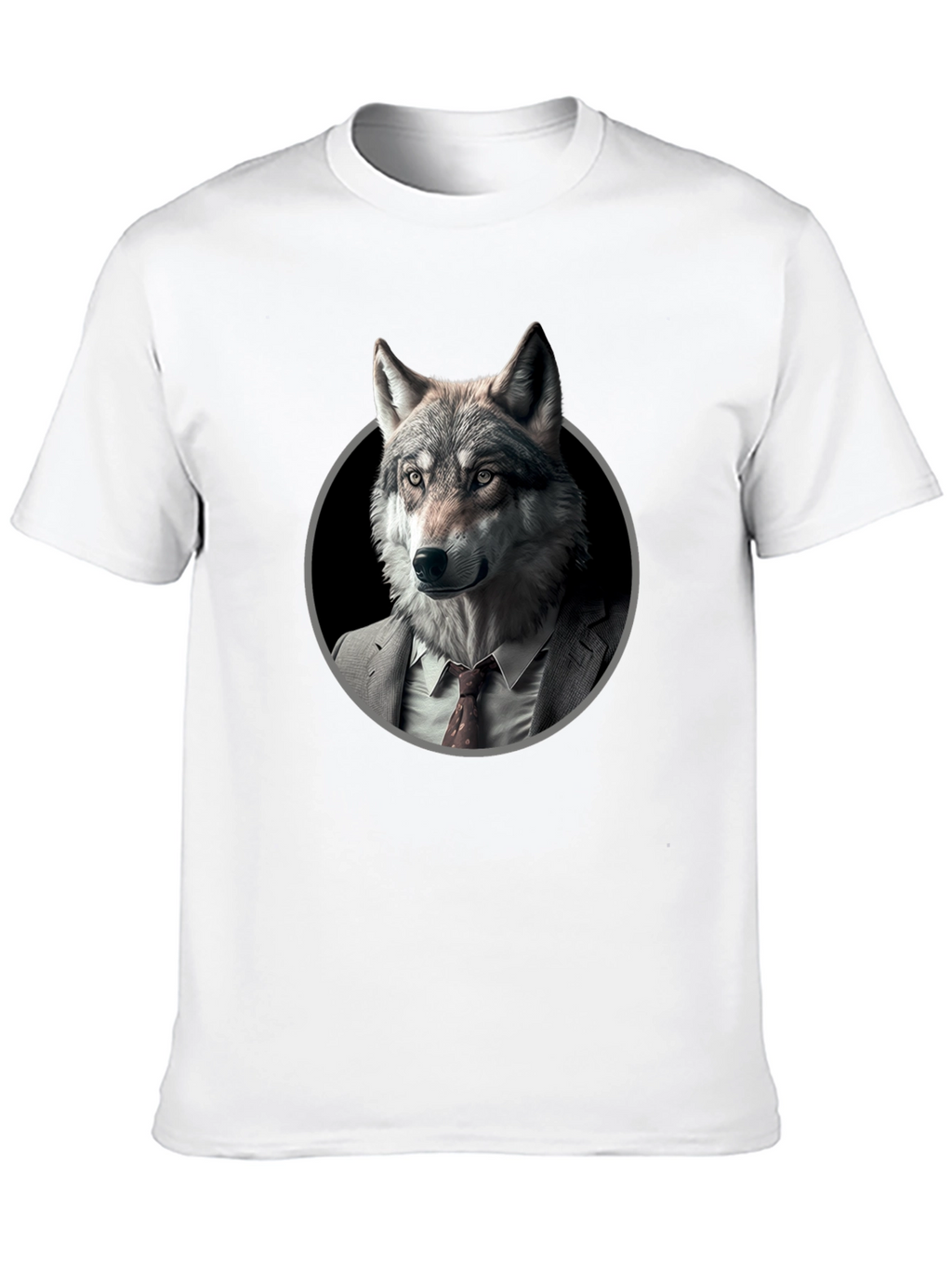 Wolf in Suit Graphic T-Shirt - Mens