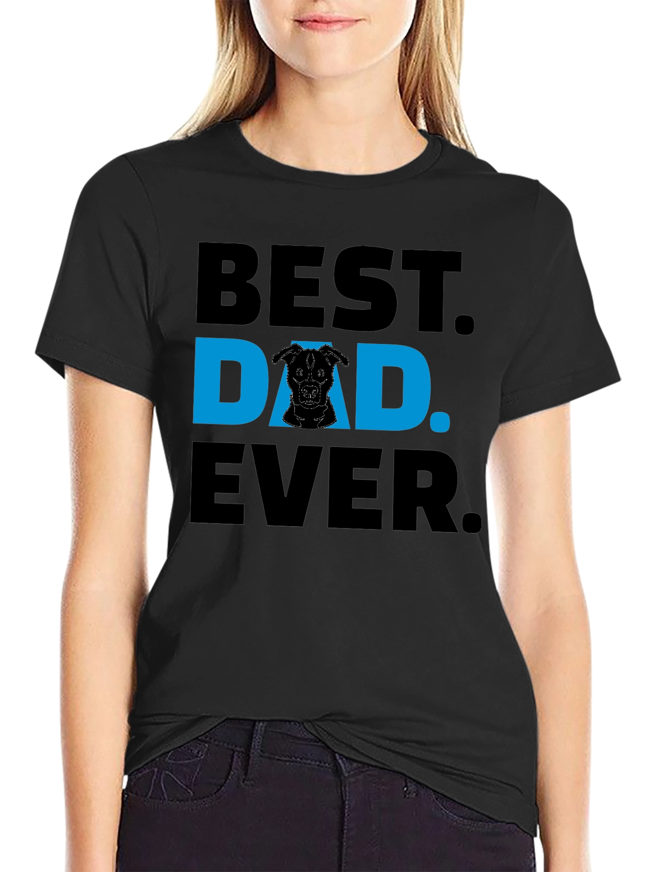 Best Dog Dad Ever T-Shirt - Black