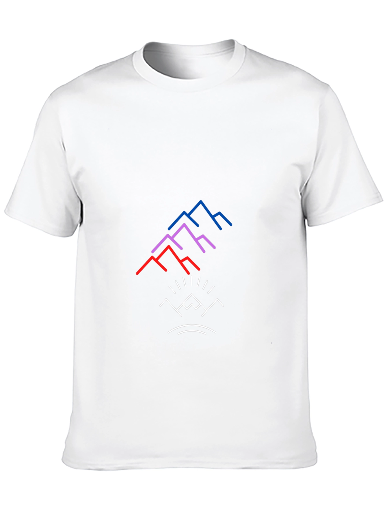 Modern Mountain Graphic Tee - Black