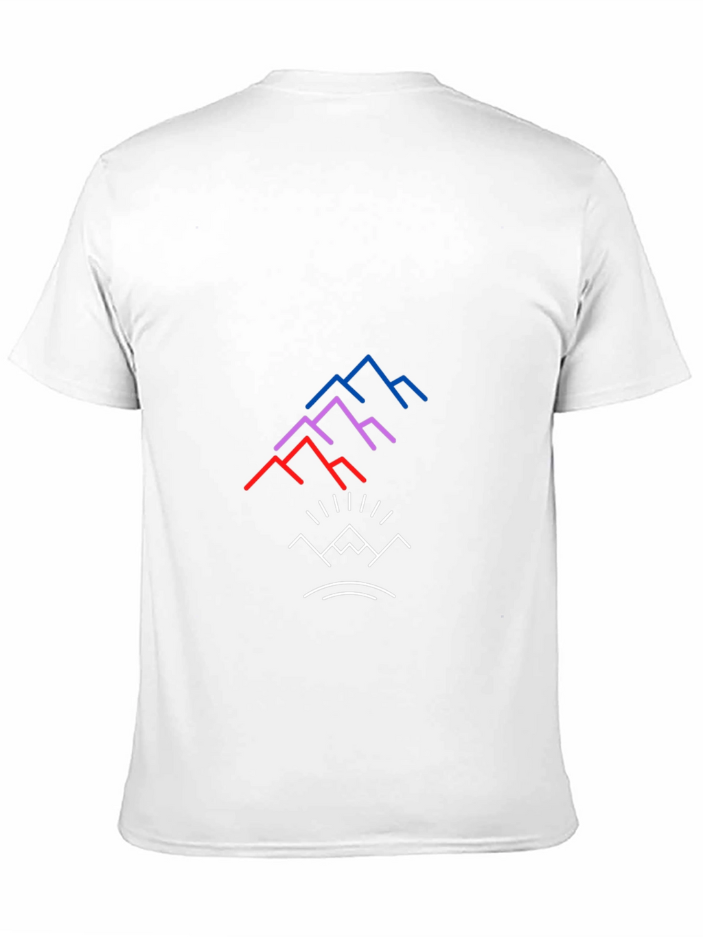 Modern Mountain Graphic Tee - Black