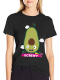 Screw Avocado Graphic Tee - Fun & Quirky