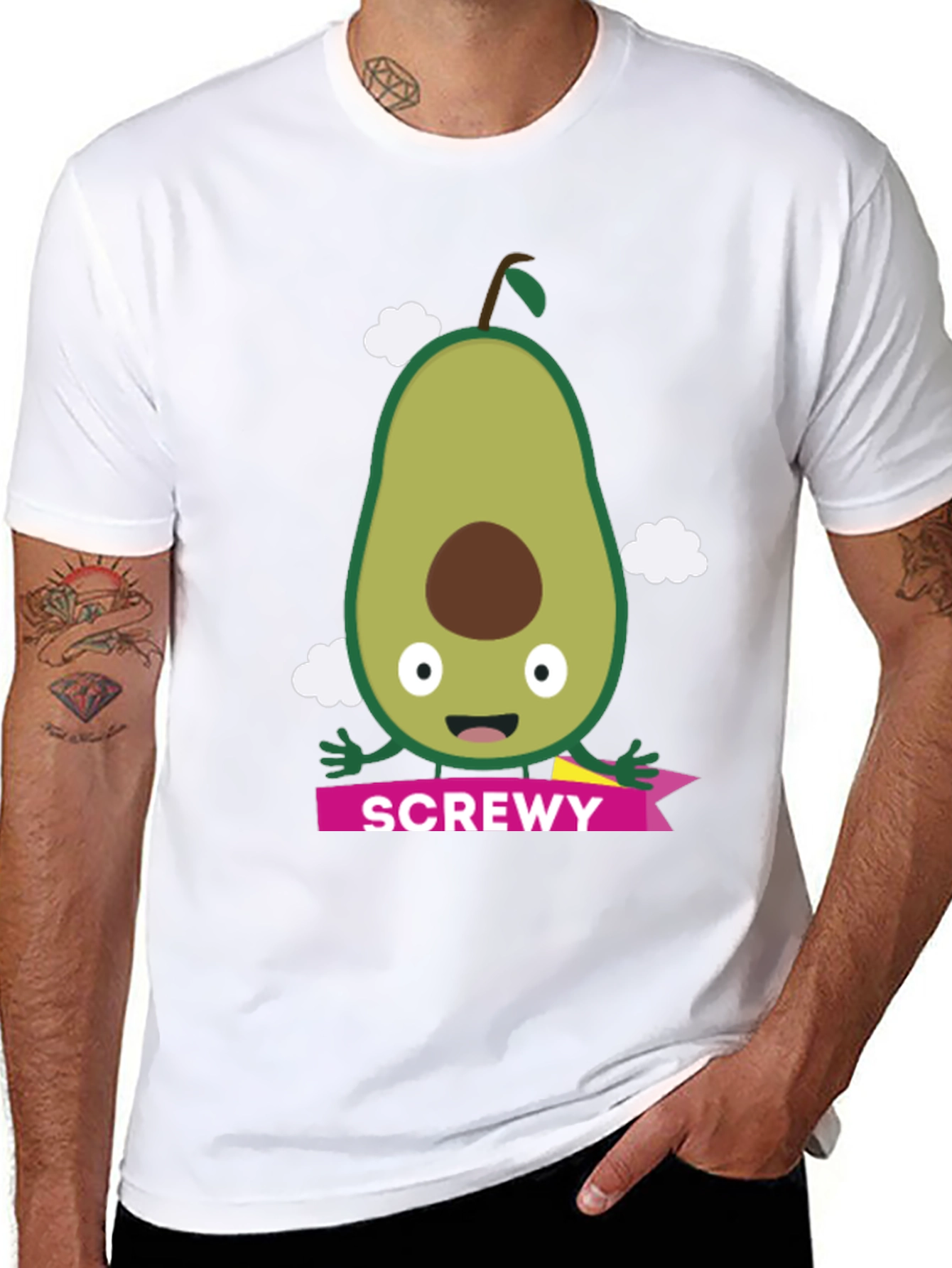 Screw Avocado Graphic Tee - Fun & Quirky