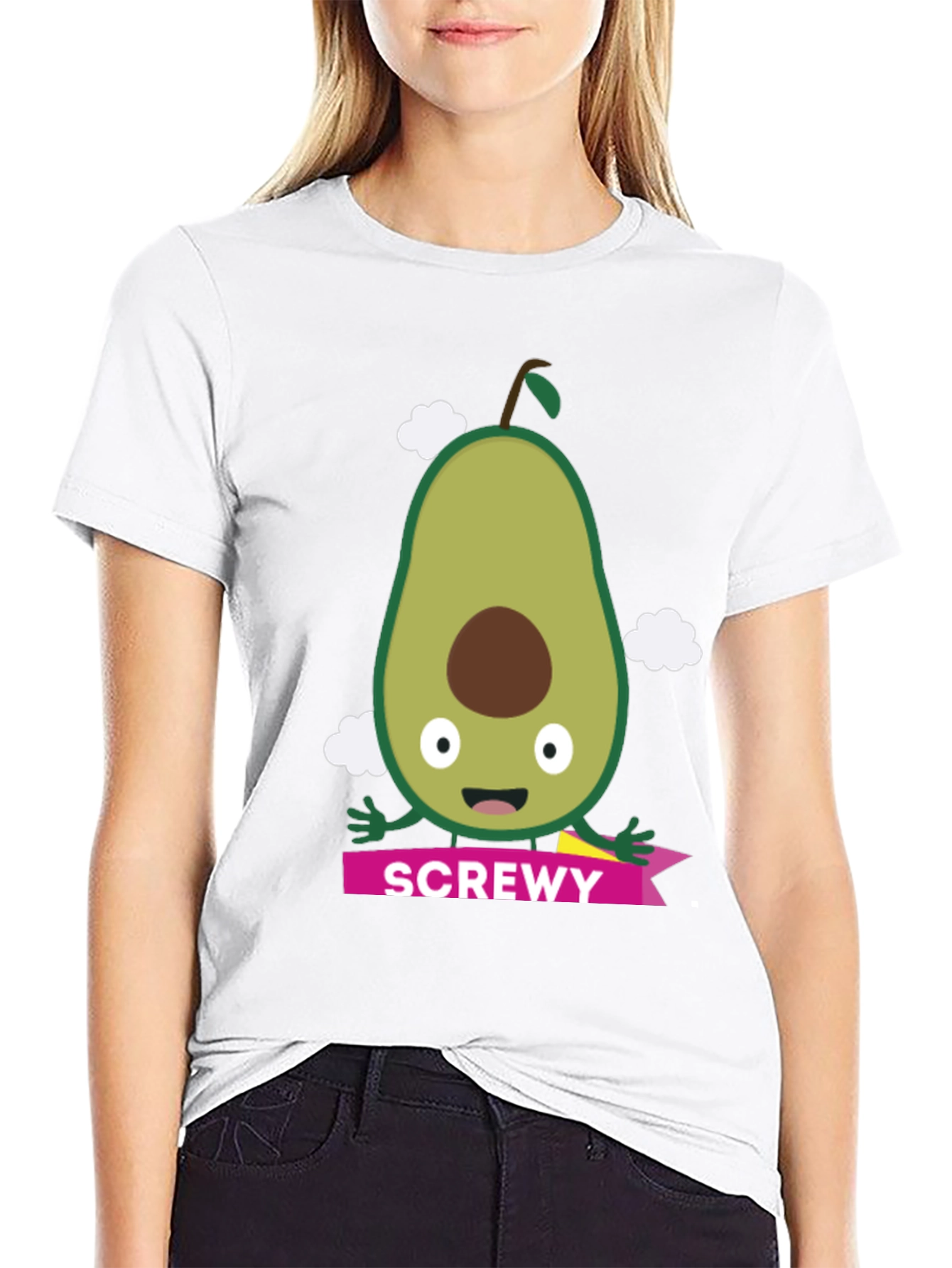 Screw Avocado Graphic Tee - Fun & Quirky