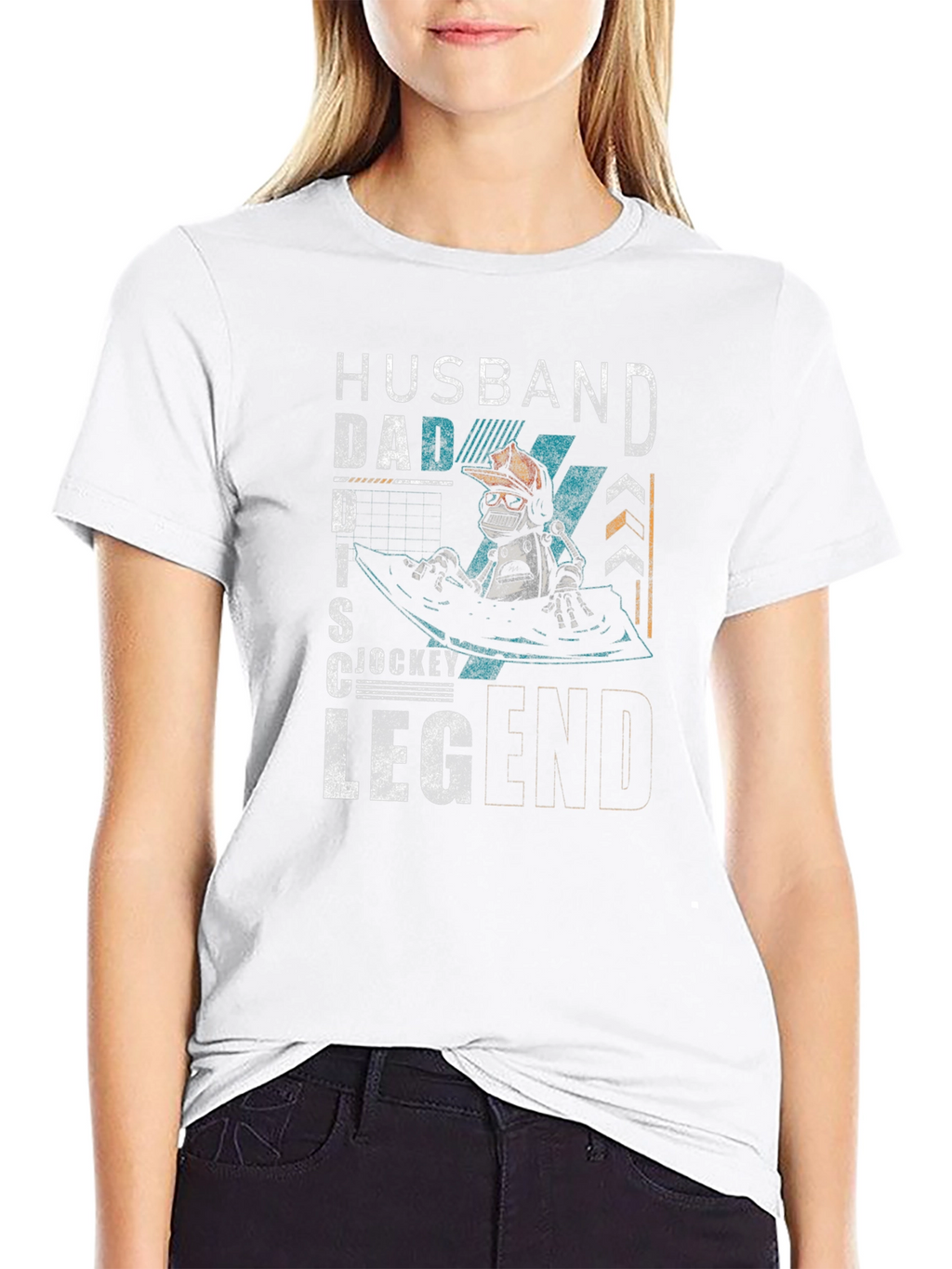 Husband Dad Disc Jockey Legend T-Shirt