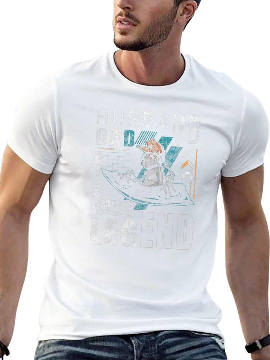 Husband Dad Disc Jockey Legend T-Shirt