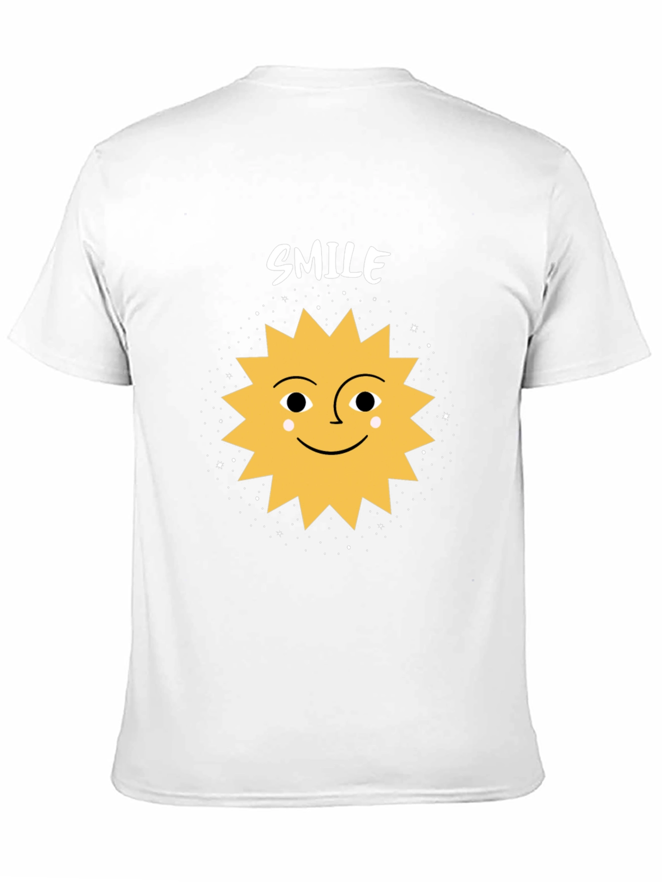 Smile Sun Graphic Tee - Black Cotton Blend Shirt