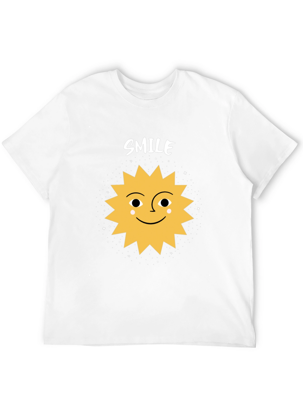 Smile Sun Graphic Tee - Black Cotton Blend Shirt