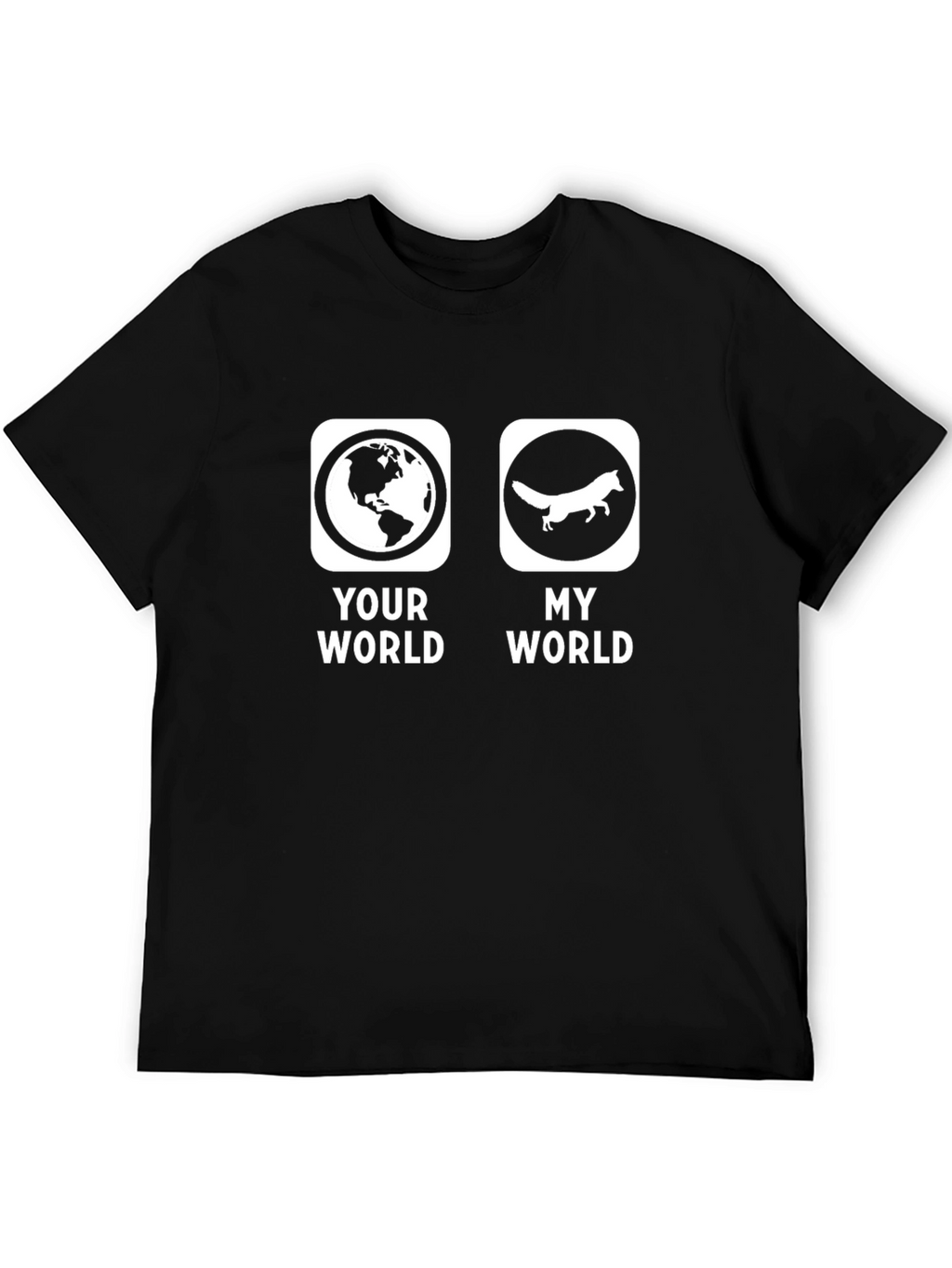 Your World My World Fox Graphic Tee
