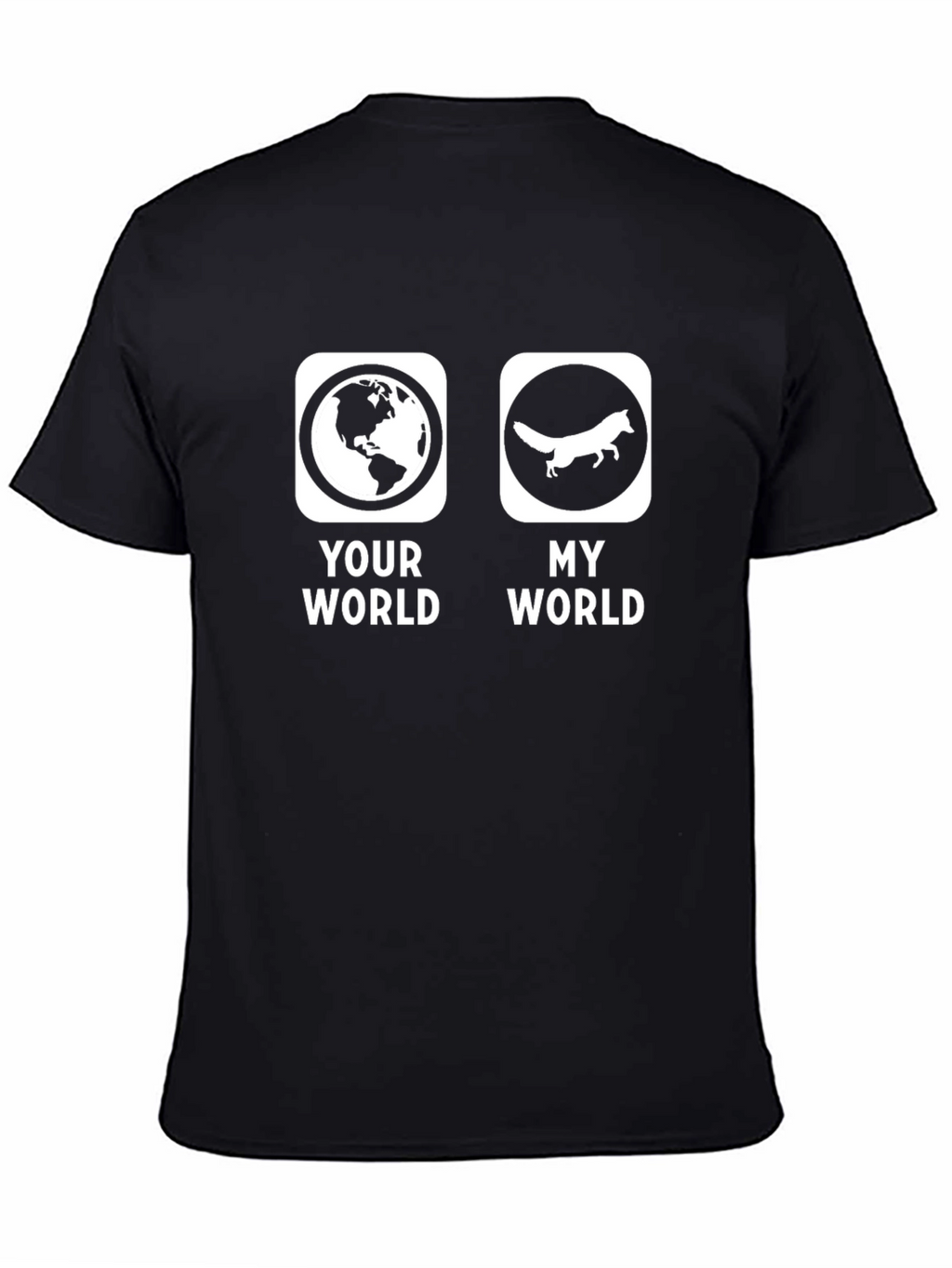 Your World My World Fox Graphic Tee