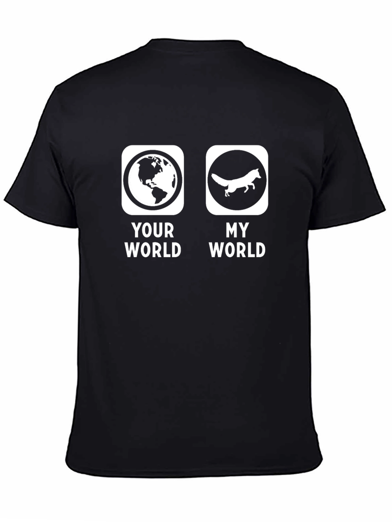 Your World My World Fox Graphic Tee