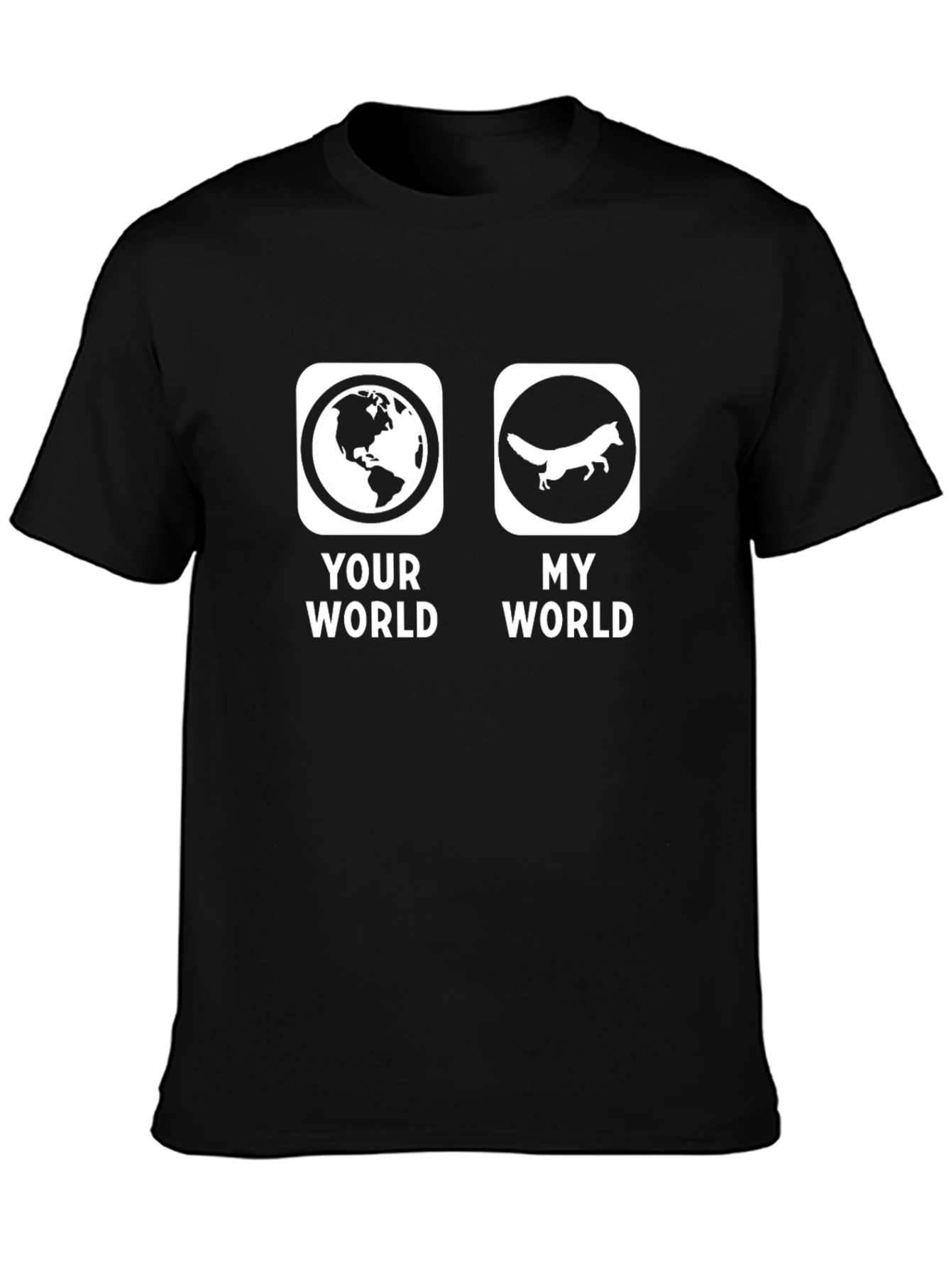 Your World My World Fox Graphic Tee