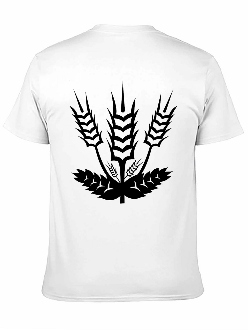 Black Wheat Graphic Tee - Casual Comfort