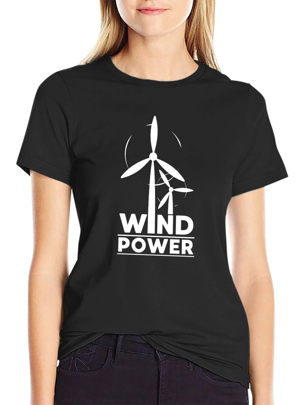Wind Power Graphic Tee - Eco-Friendly Fashion