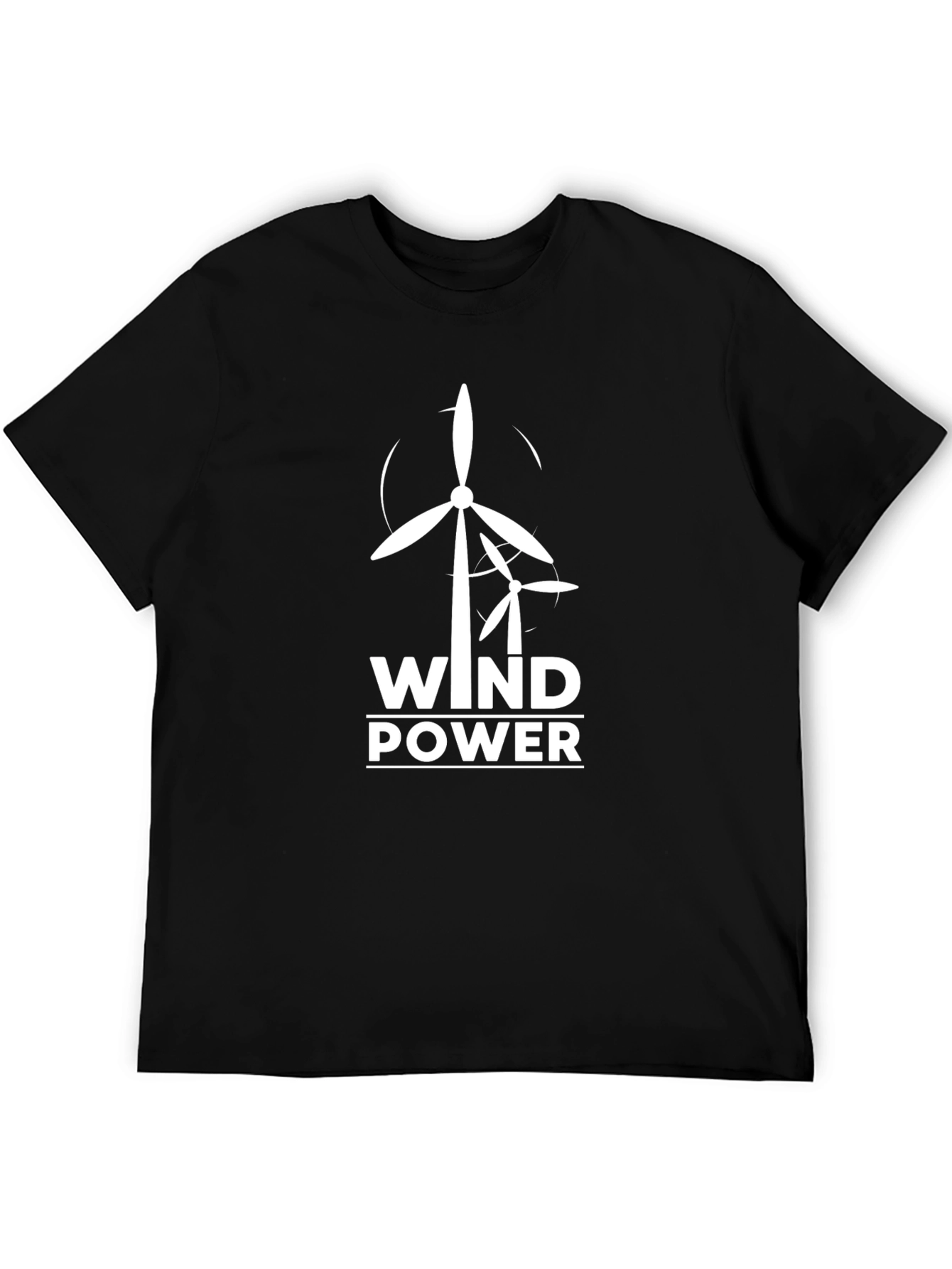 Wind Power Graphic Tee - Eco-Friendly Fashion