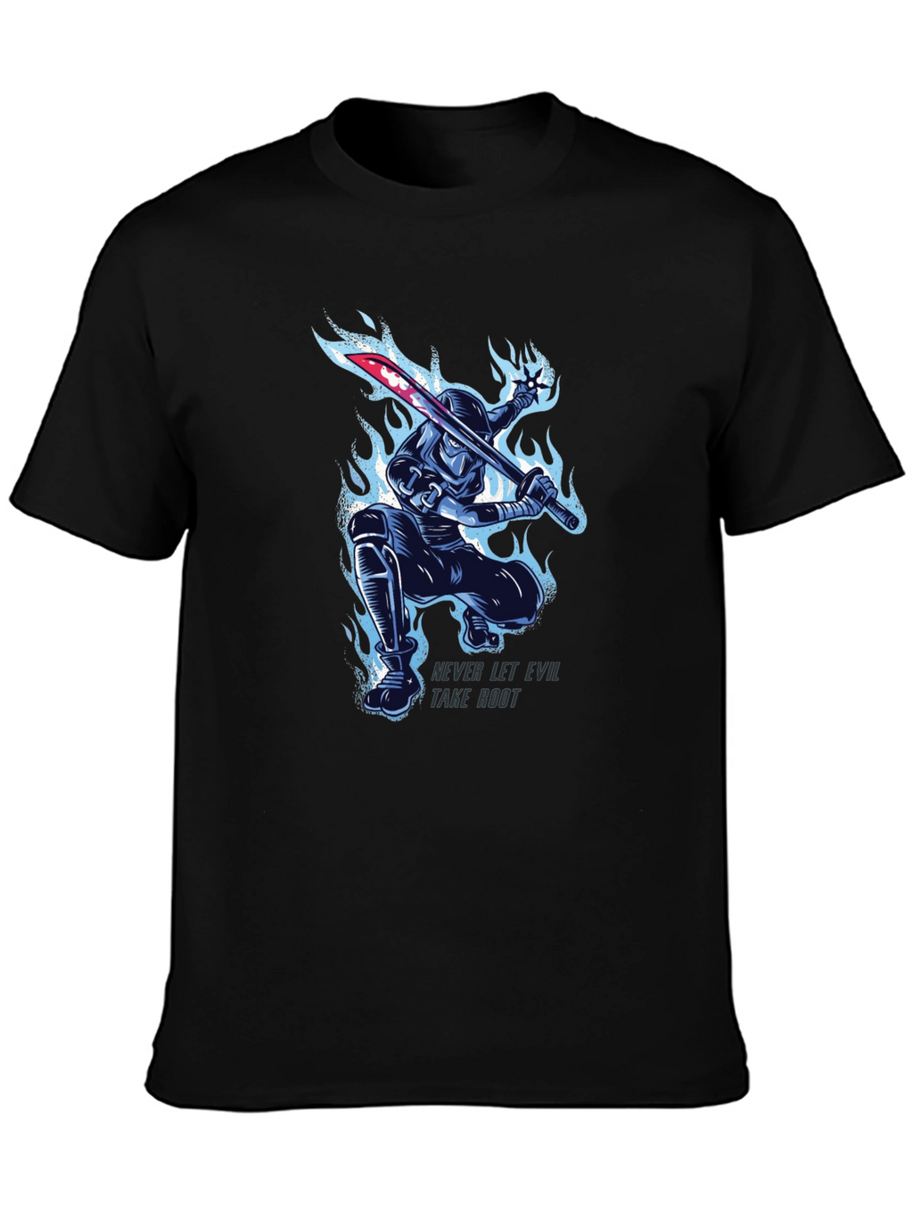 Ninja Warrior T-Shirt: Never Let Evil Take Root
