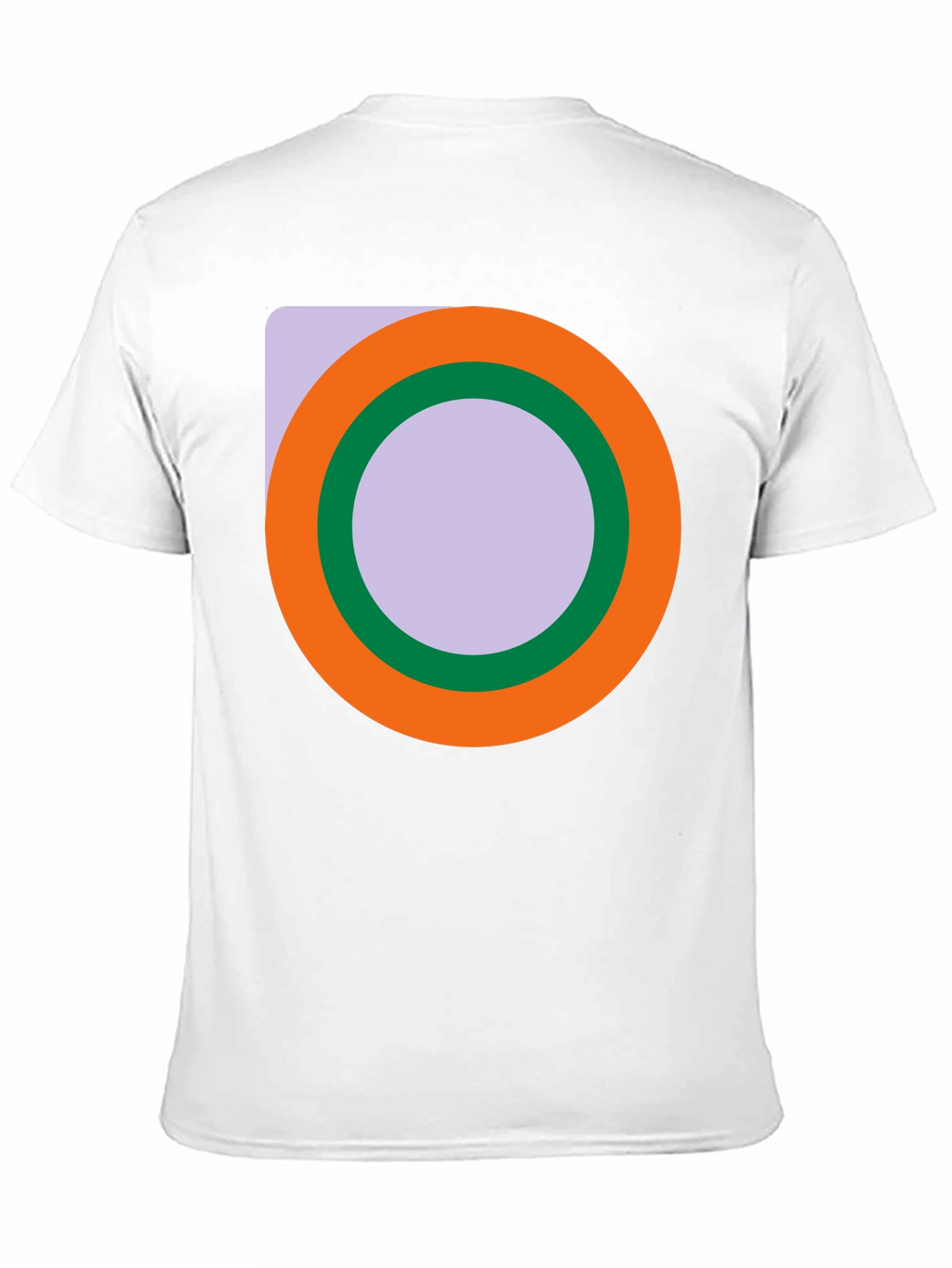 Abstract Circle Graphic Black T-Shirt