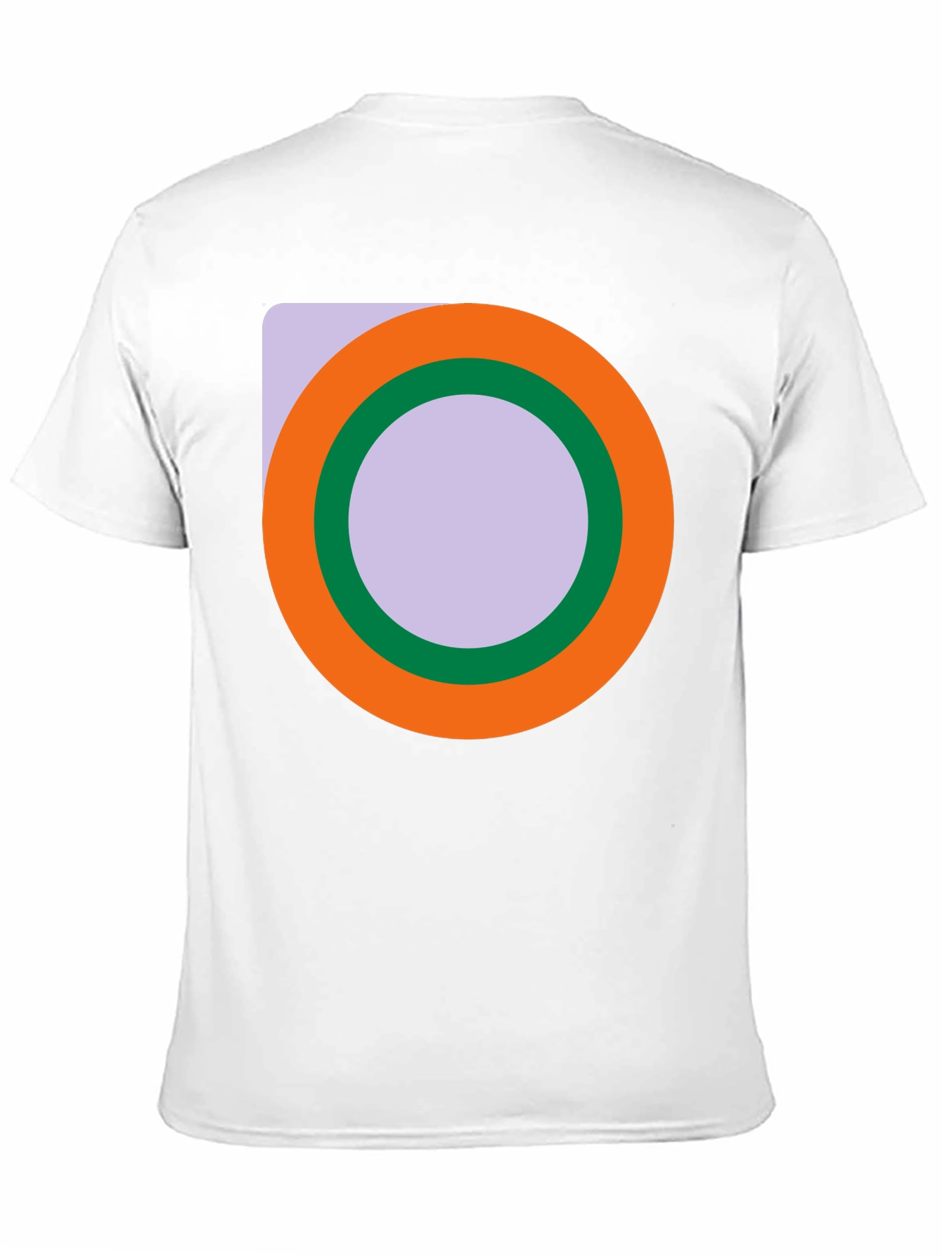 Abstract Circle Graphic Black T-Shirt