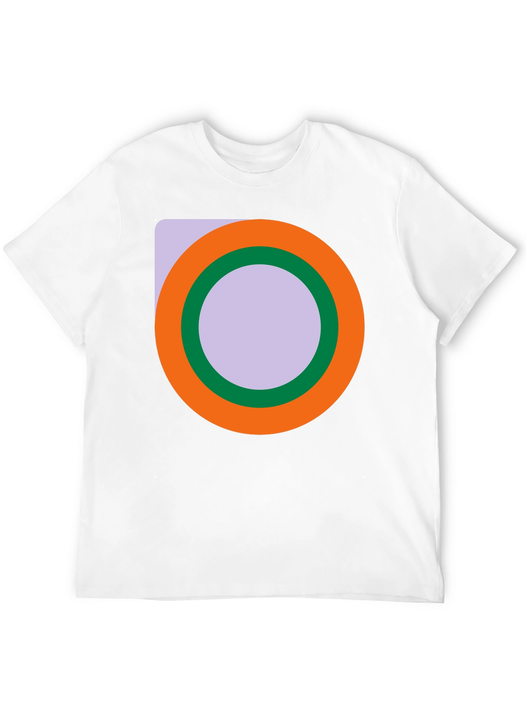 Abstract Circle Graphic Black T-Shirt