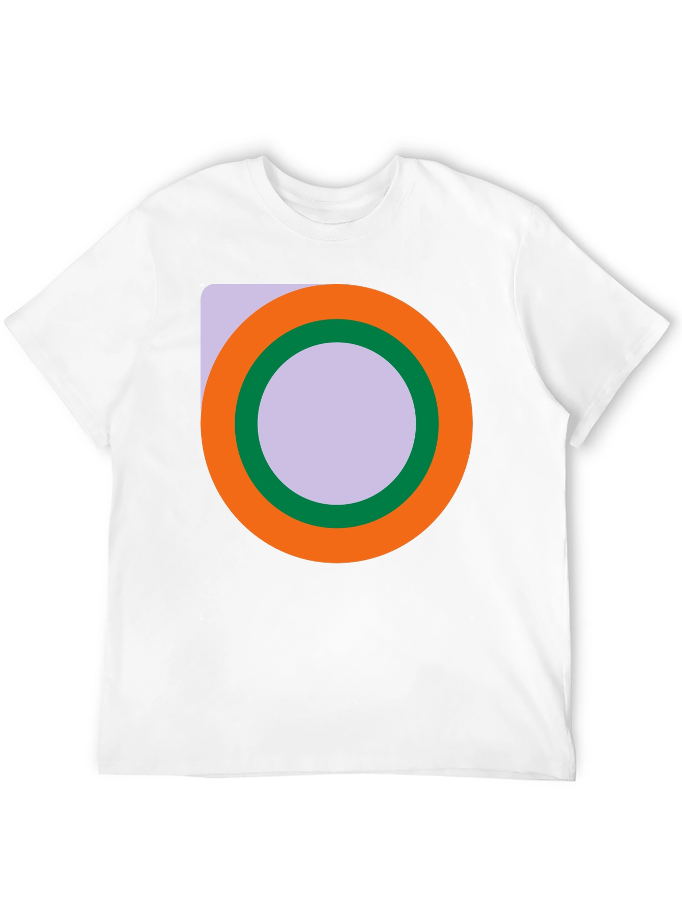 Abstract Circle Graphic Black T-Shirt