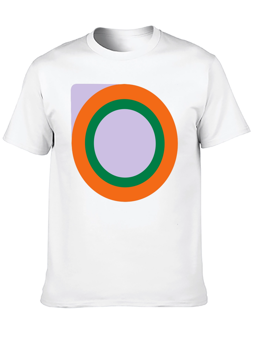 Abstract Circle Graphic Black T-Shirt